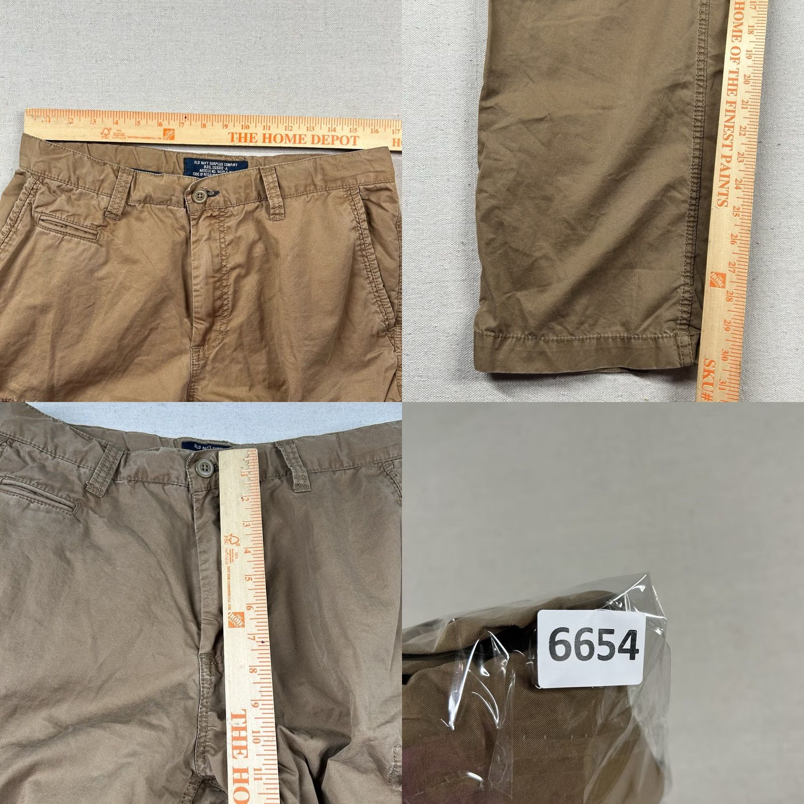 Vintage VINTAGE NAVY Pants Cargo 34x32 Mens Blue Canvas 90s Y2K Army Grunge Utility Straight Size US 34 / EU 50 - 8 Thumbnail