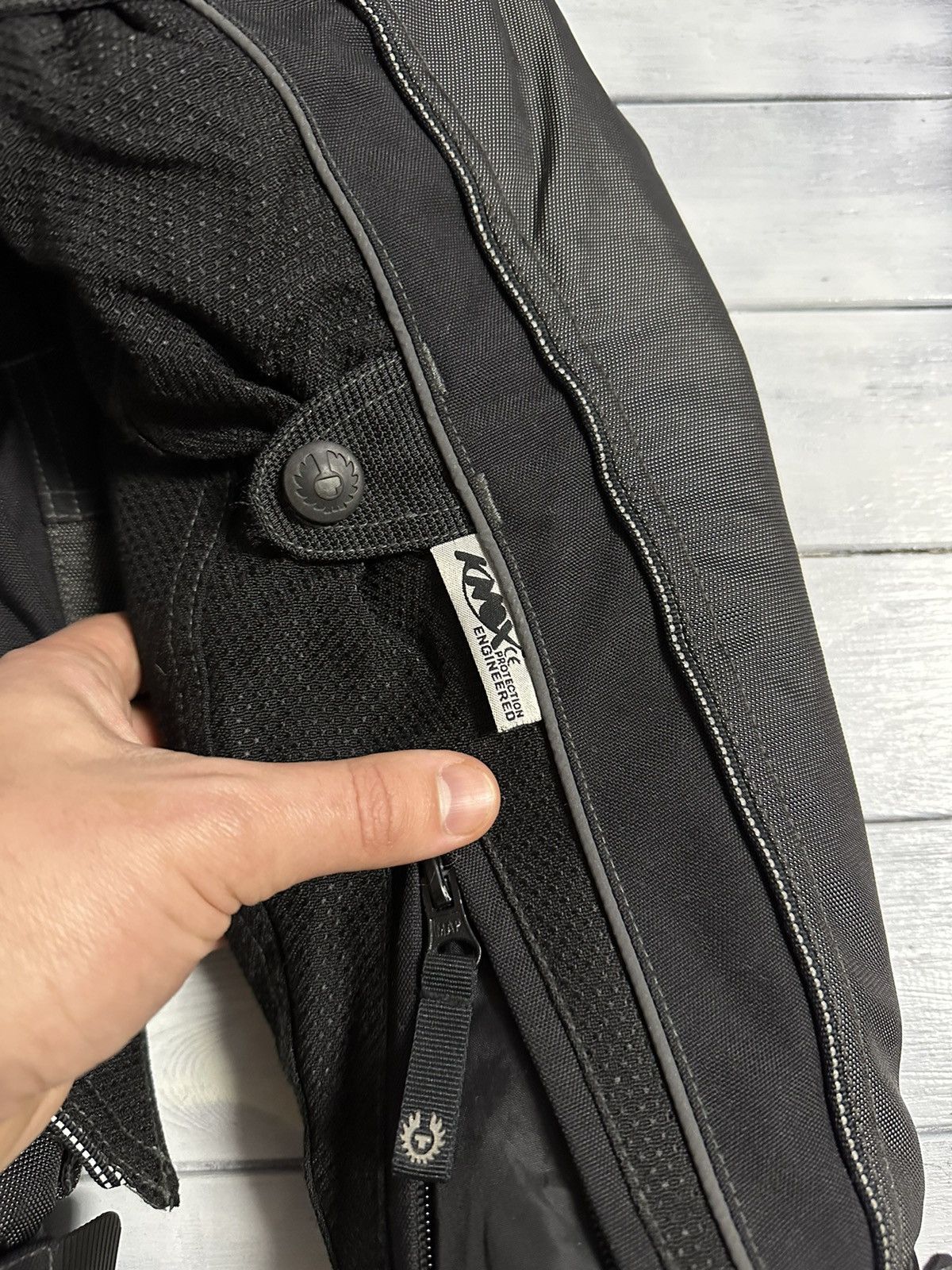 Belstaff Rare Vintage Black Belstaff Leather Nylon Motorcycle Jacket Size US S / EU 44-46 / 1 - 4 Thumbnail