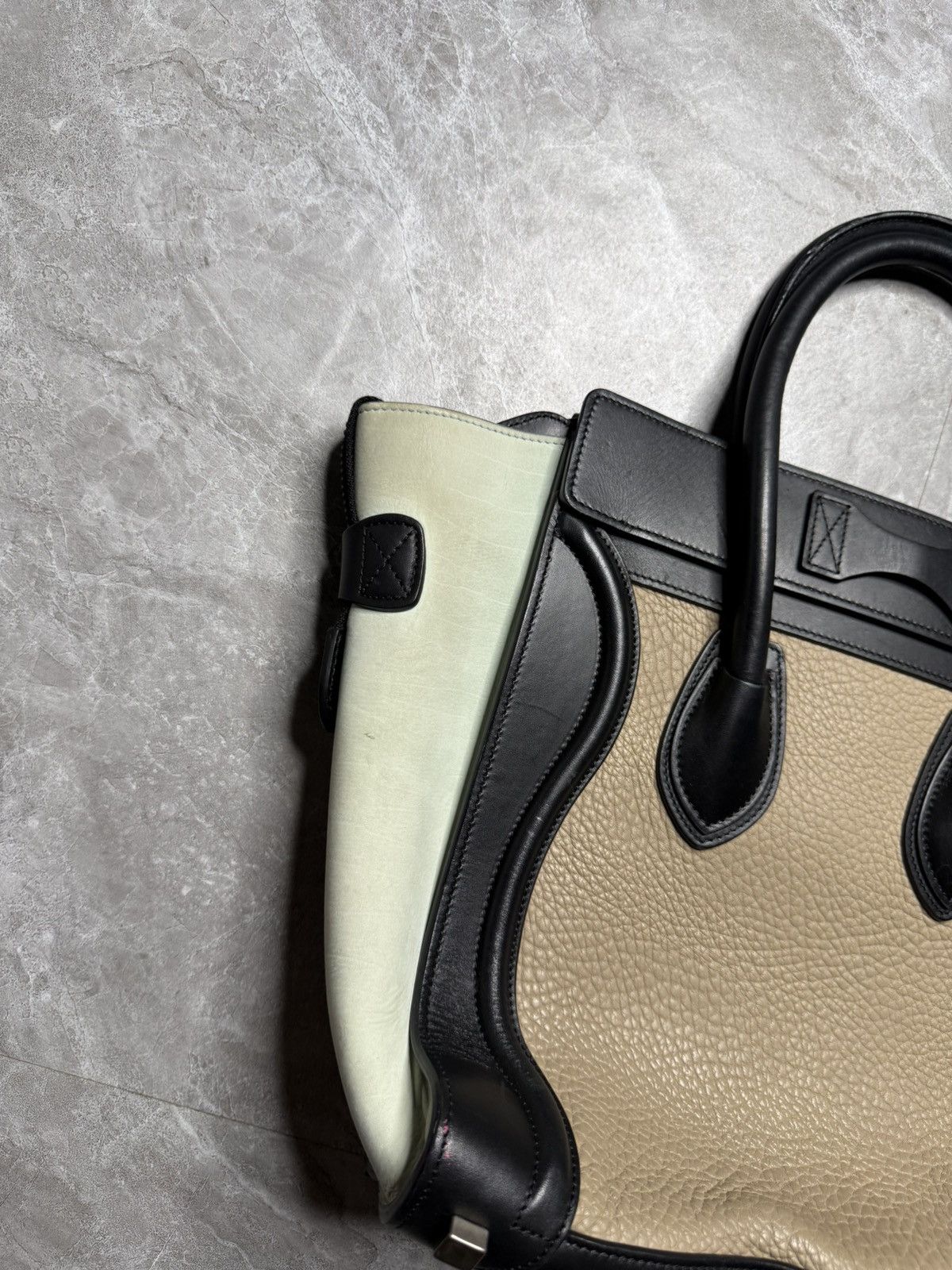 Celine Celine By Phoebe Philo Tricolor Micro Luggage Tote Bag Size ONE SIZE - 6 Thumbnail