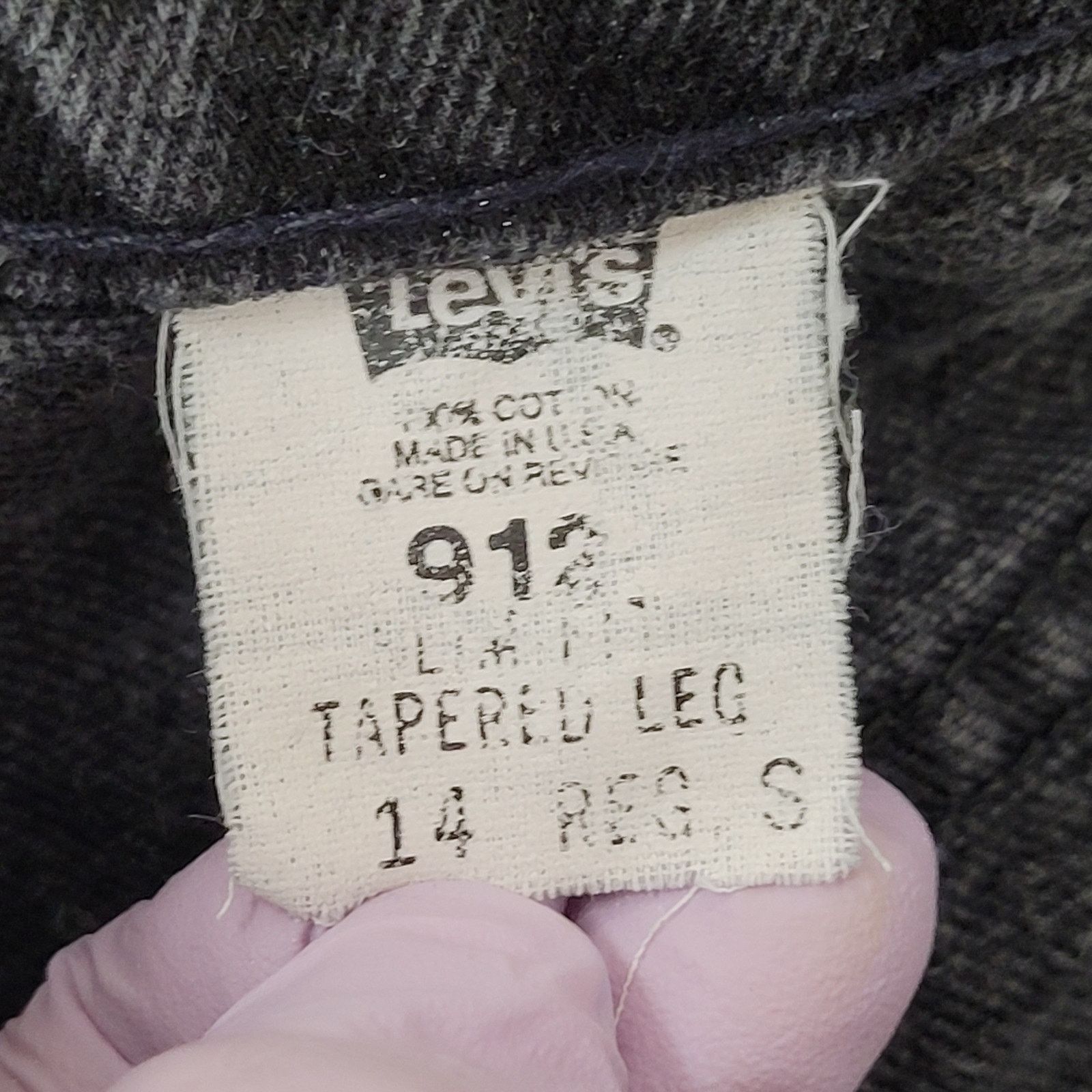 Levi's Vintage LEVIS 912 Baggy Jeans Womens 9 30x28 Tapered USA Size 30" / US 8 / IT 44 - 5 Thumbnail