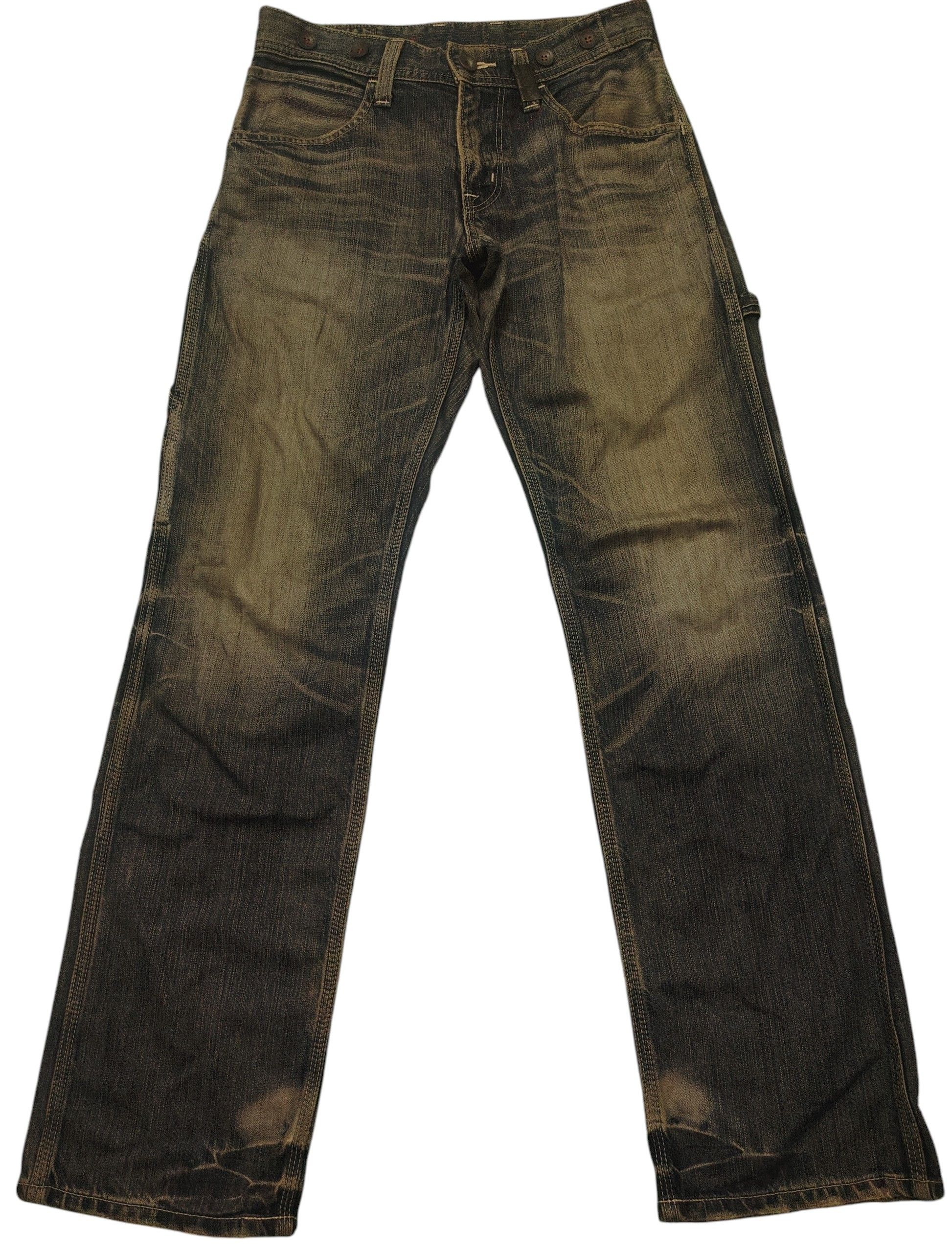 Edwin Japan Edwin Blue Trip Distressed Thrashed Jeans Buckle Back Size US 30 / EU 46 - 4 Thumbnail