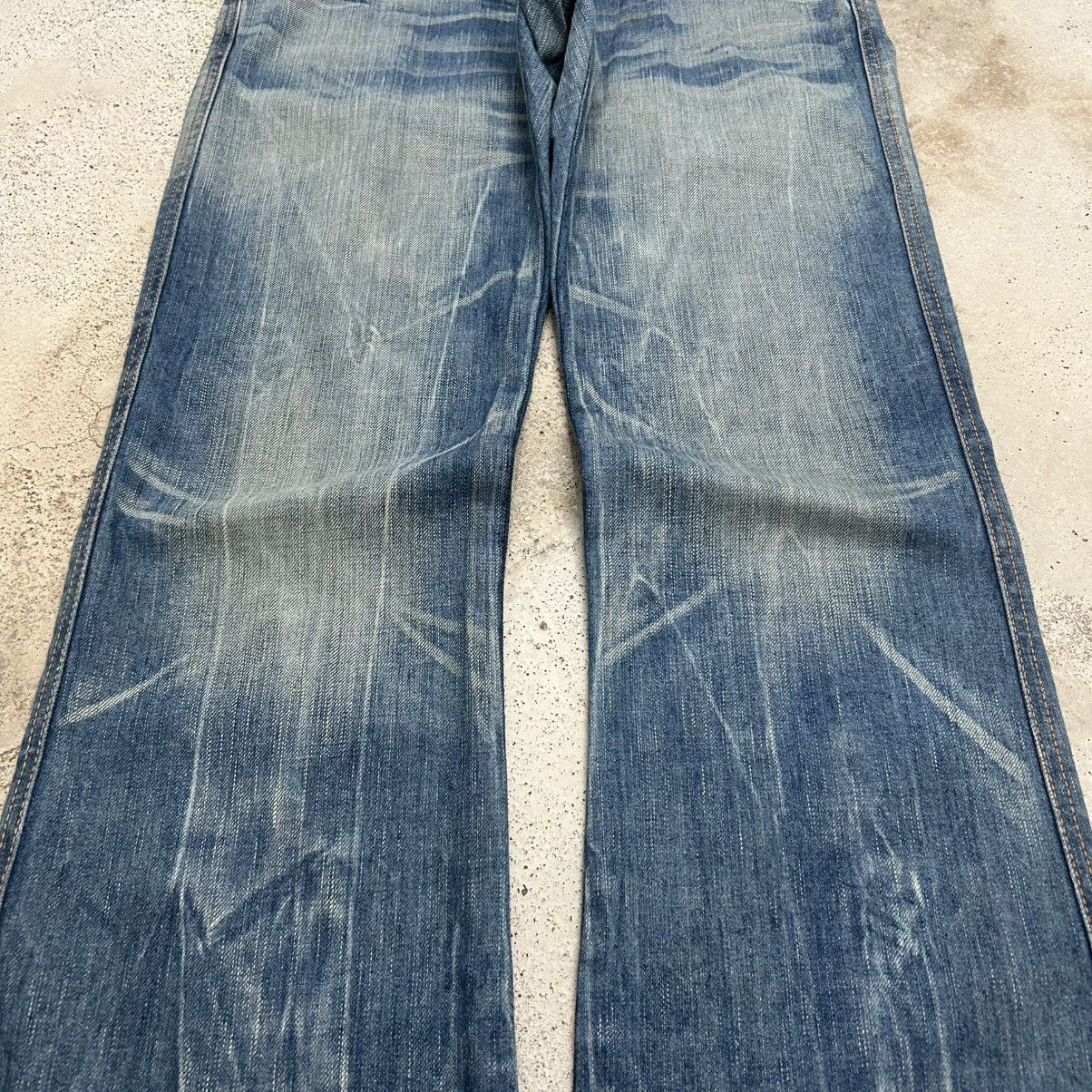 Edwin Vintage Edwin 503 Flare Blue Way Washed Light Blue Jean Size US 30 / EU 46 - 4 Thumbnail