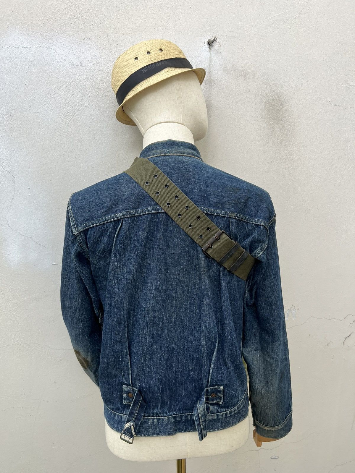 Lad Musician Vintage Lad Musician Faded Olive Green Military Chest Bag Size ONE SIZE - 4 Thumbnail