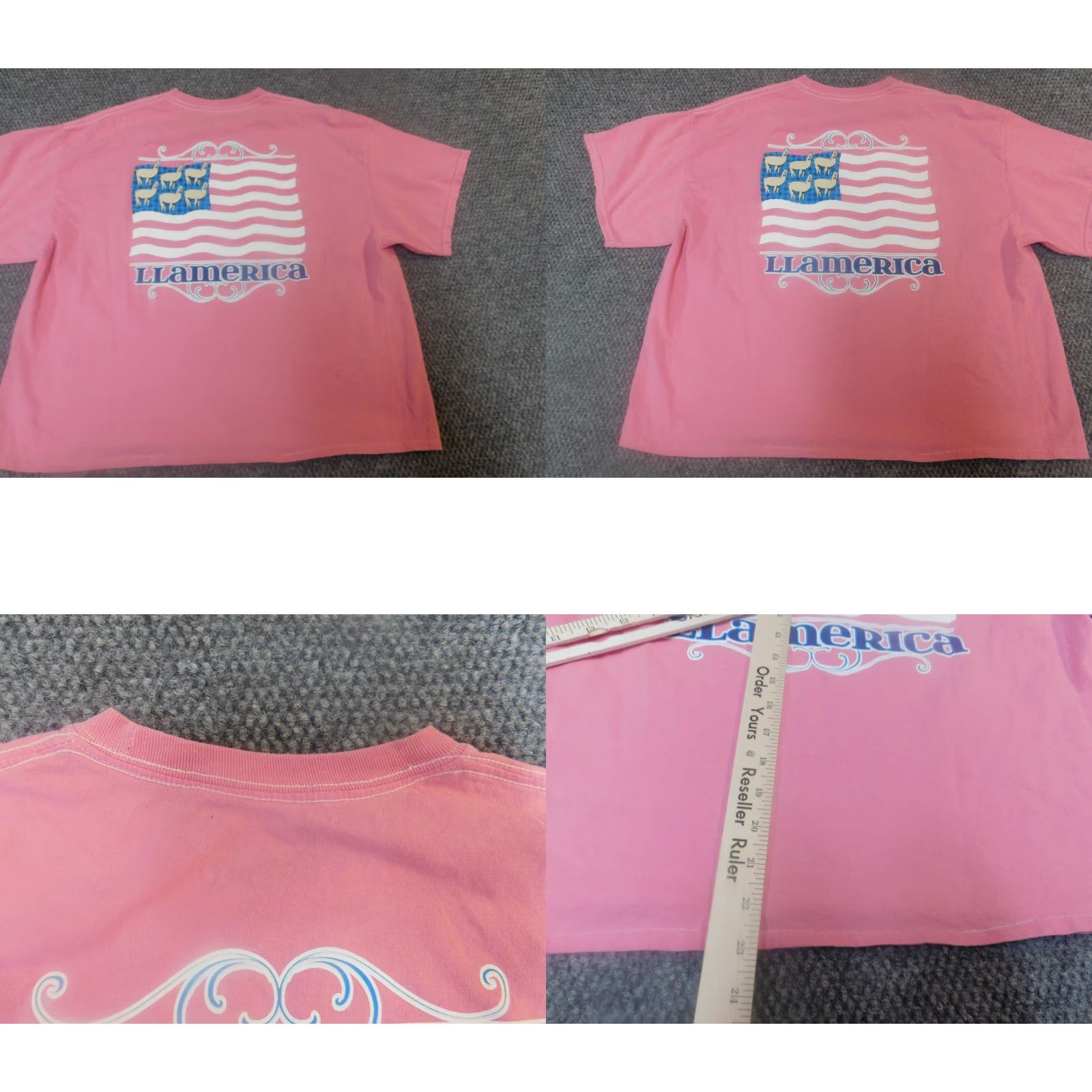 Vintage Benny & Belle Womens XL Pink Plaid T-Shirt Cap Sleeve Collared 100% Cotton Flannel Breathable Casual Modern Vintage: No Size XL / US 12-14 / IT 48-50 - 8 Thumbnail