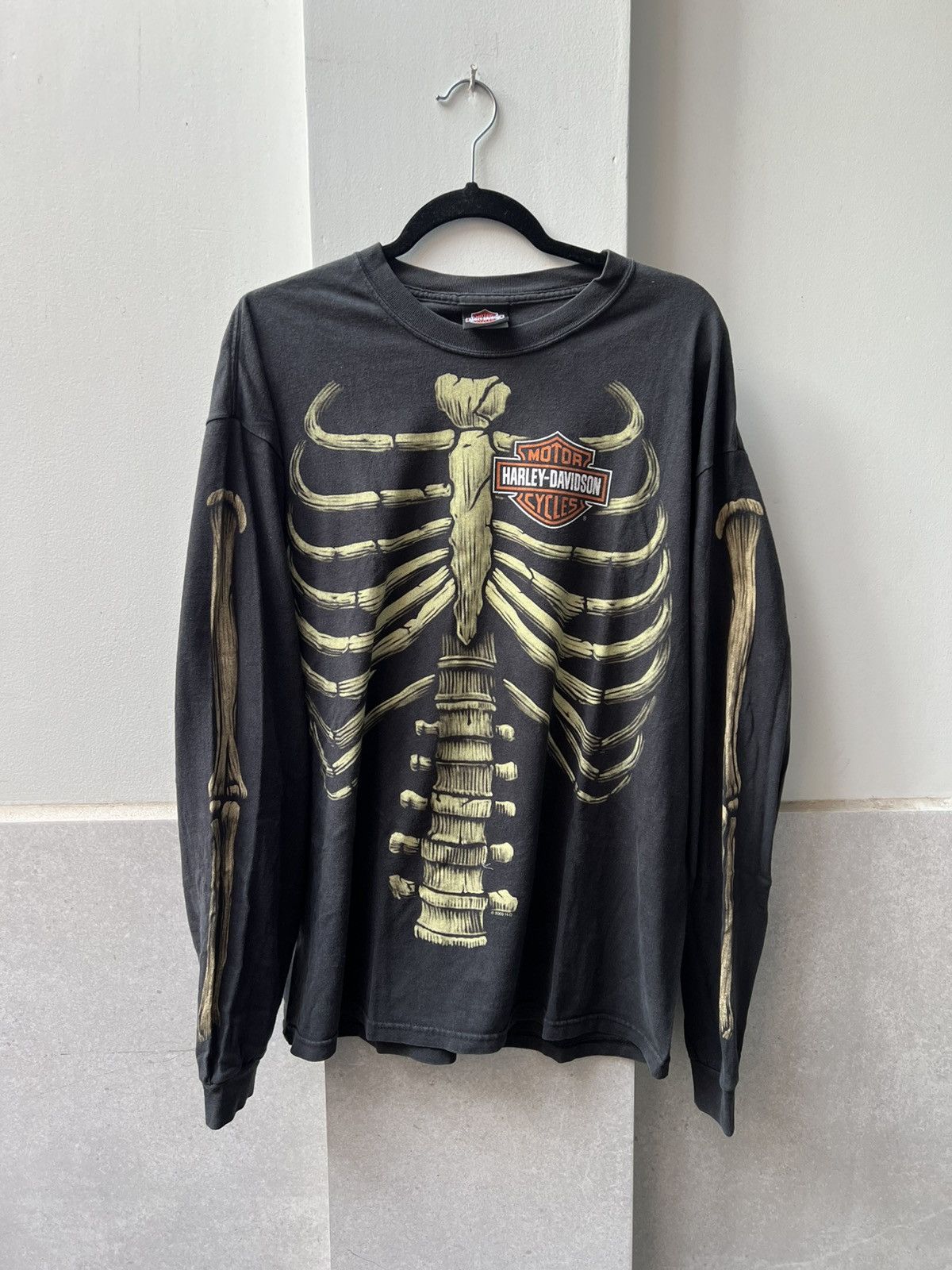 Harley Davidson Harley Davidson Skeleton 2000s Vintage Size US XL / EU 56 / 4 - 1 Thumbnail