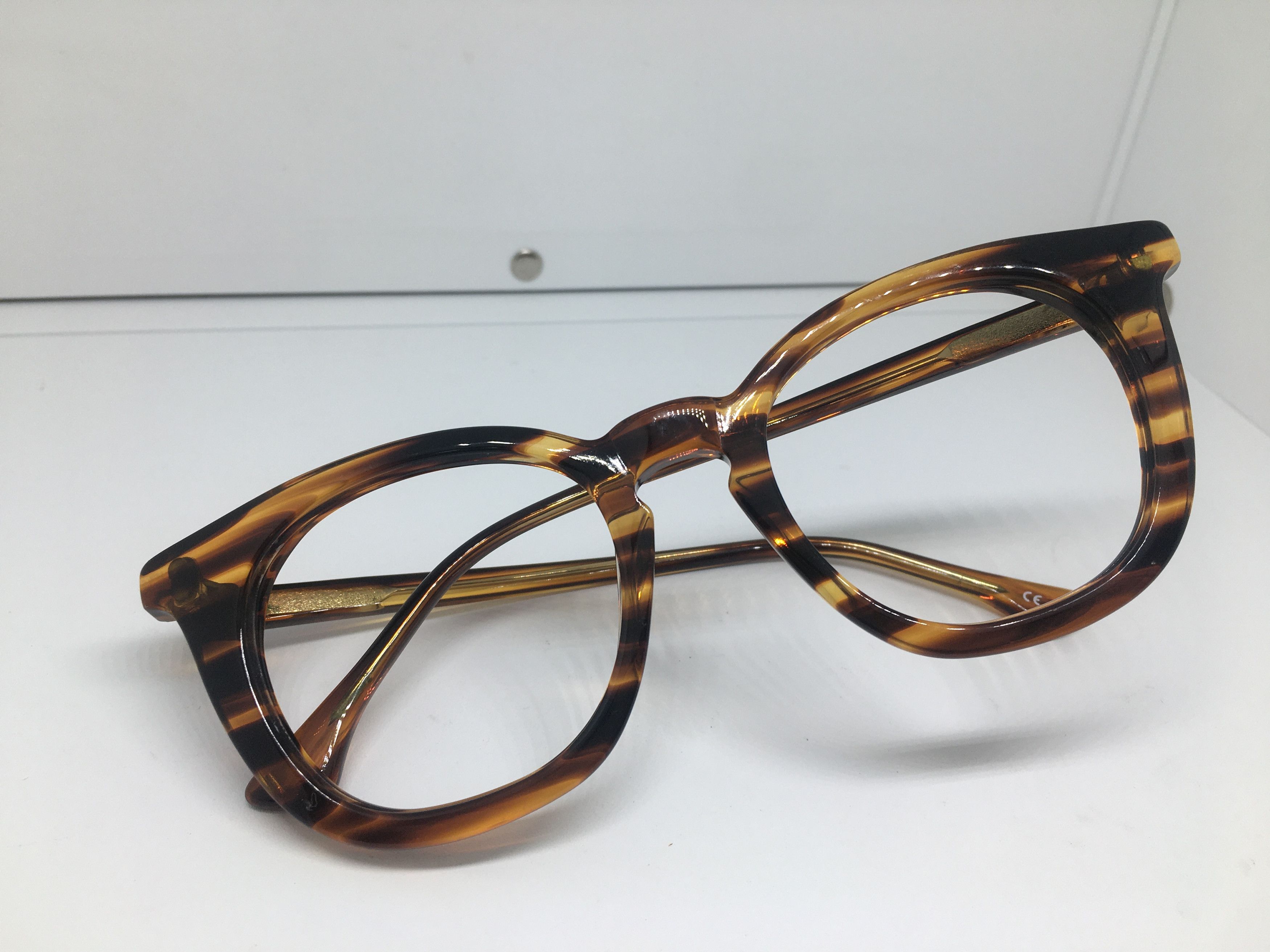 Other Brown Acetate Keyhole Bridge Eyeglasses Frame Size ONE SIZE - 6 Thumbnail