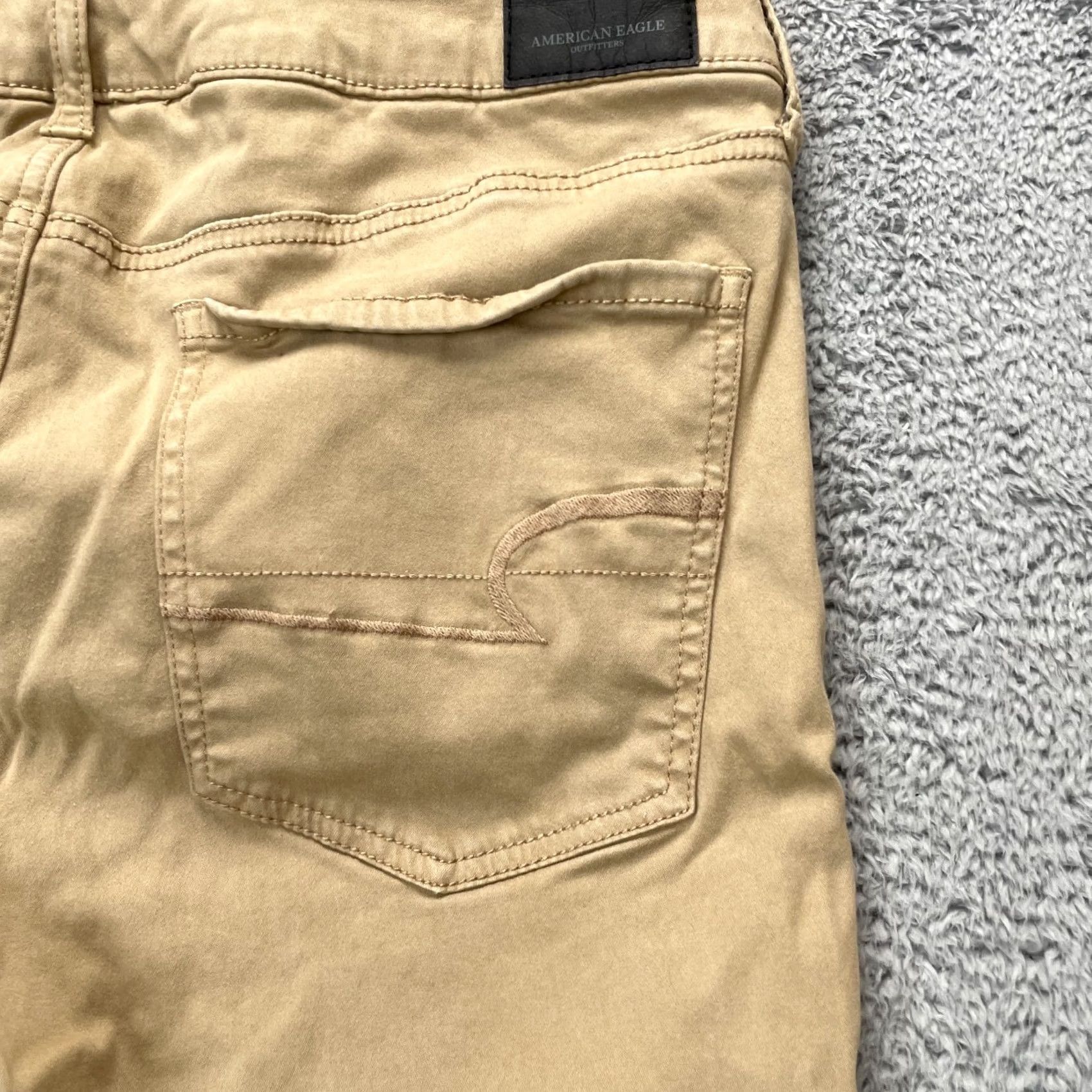American Eagle Outfitters VINTAGE? No. American Eagle Outfitters Jeans Womens 12 Beige Jegging Super Stretch X Preppy Shirt? Size 34" / US 12 / IT 48 - 5 Thumbnail