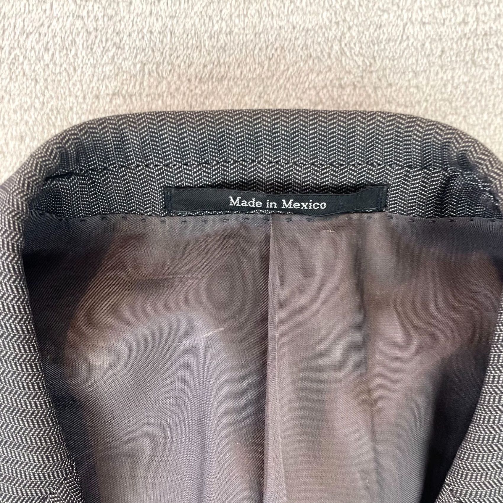 Ermenegildo Zegna Ermenegildo Zegna Blazer Sport Coat 40R Gray Wool Herringbone Designer Mens Size 40R - 3 Thumbnail