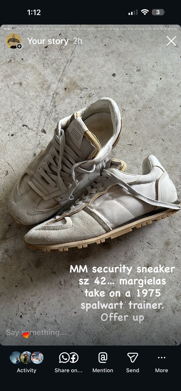 Maison Margiela MM security sneakers sz9 Size US 9 / EU 42 - 1 Preview