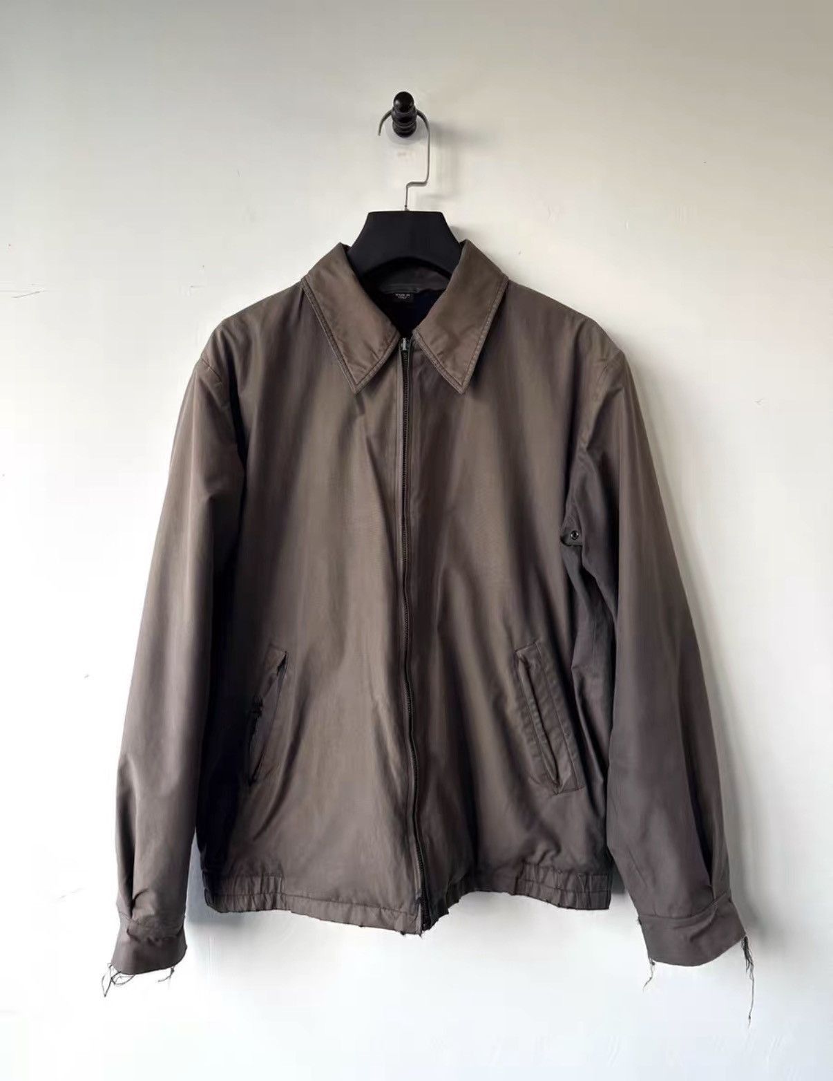 Helmut Lang Brown Collared Zip-Up Jacket Size M Size US M / EU 48-50 / 2 - 1 Thumbnail