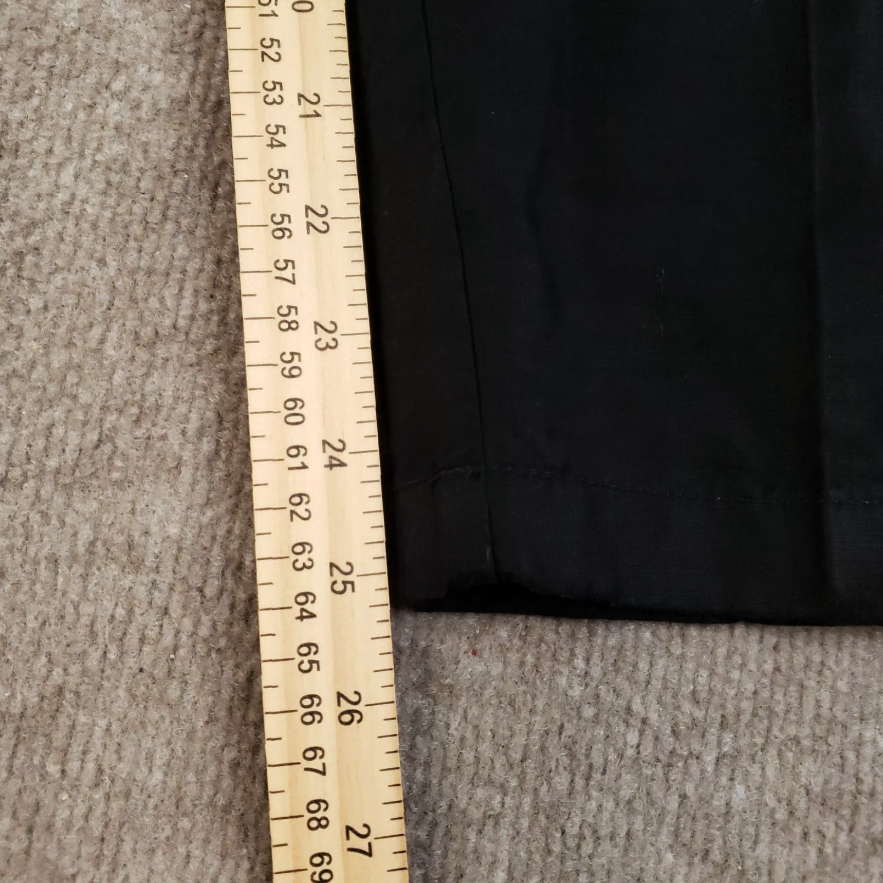 Vince Vince Cropped Pants Womens Medium Black Pockets Linen Blend Drawstring Front Flat Front Size 32" / US 10 / IT 46 - 3 Thumbnail