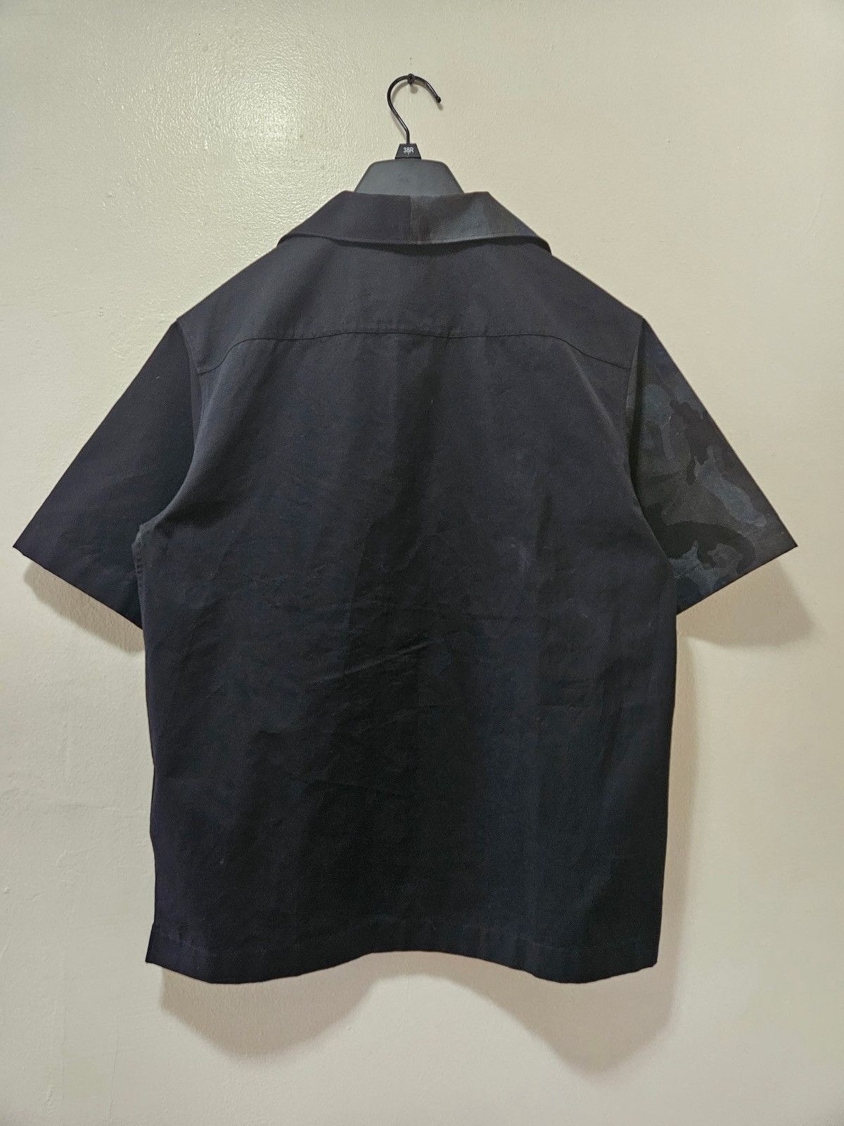 Prada Double Match Black Camo Button Up Bowling Shirt Size US S / EU 44-46 / 1 - 2 Thumbnail