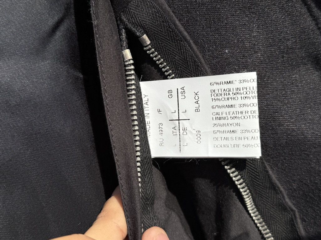 Rick Owens Rick Owens Long Black Ramie Winter Coat Size US L / EU 52-54 / 3 - 18 Thumbnail