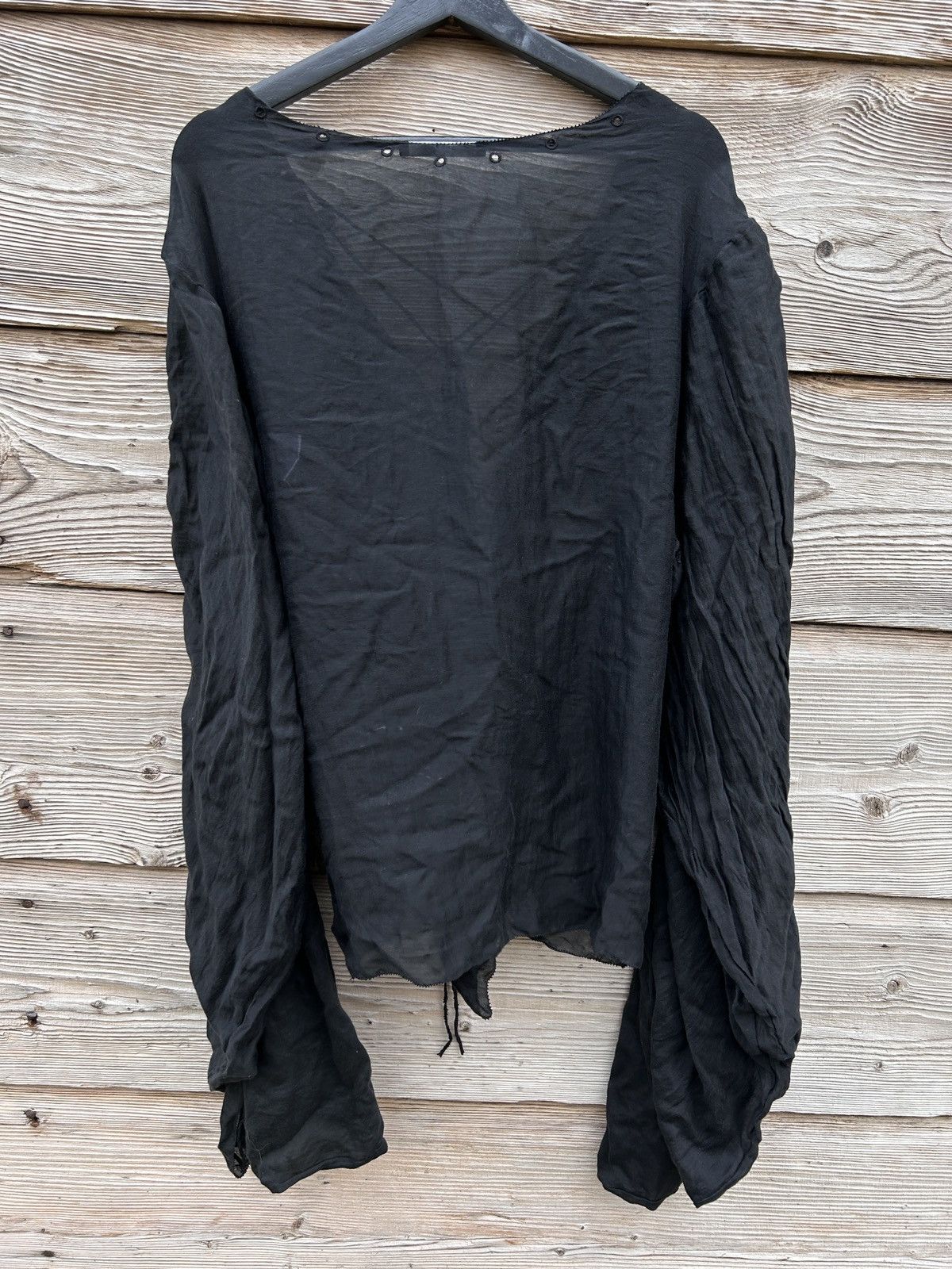 Gucci Gucci Tom Ford FW2002 Sheer Silk Corset Plunging Poet Sleeve Size M / US 6-8 / IT 42-44 - 4 Thumbnail