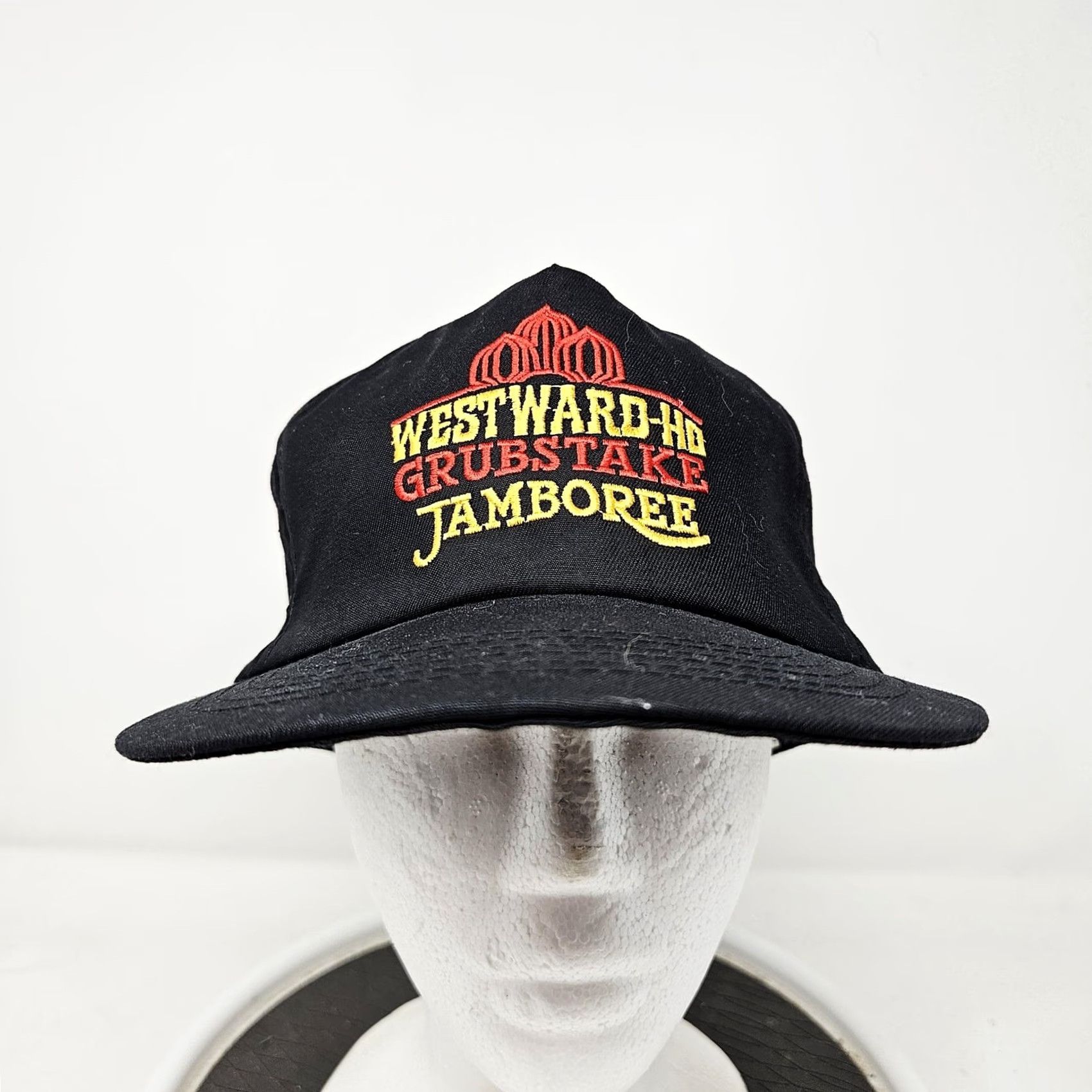 Vintage VINTAGE Mo Money Assoc Hat Cap Snap Back One Size Black Mens Grubstake Jamboree Westward-Ho Grubstake Jamboree Mens Vintage Hat Size ONE SIZE - 2 Thumbnail