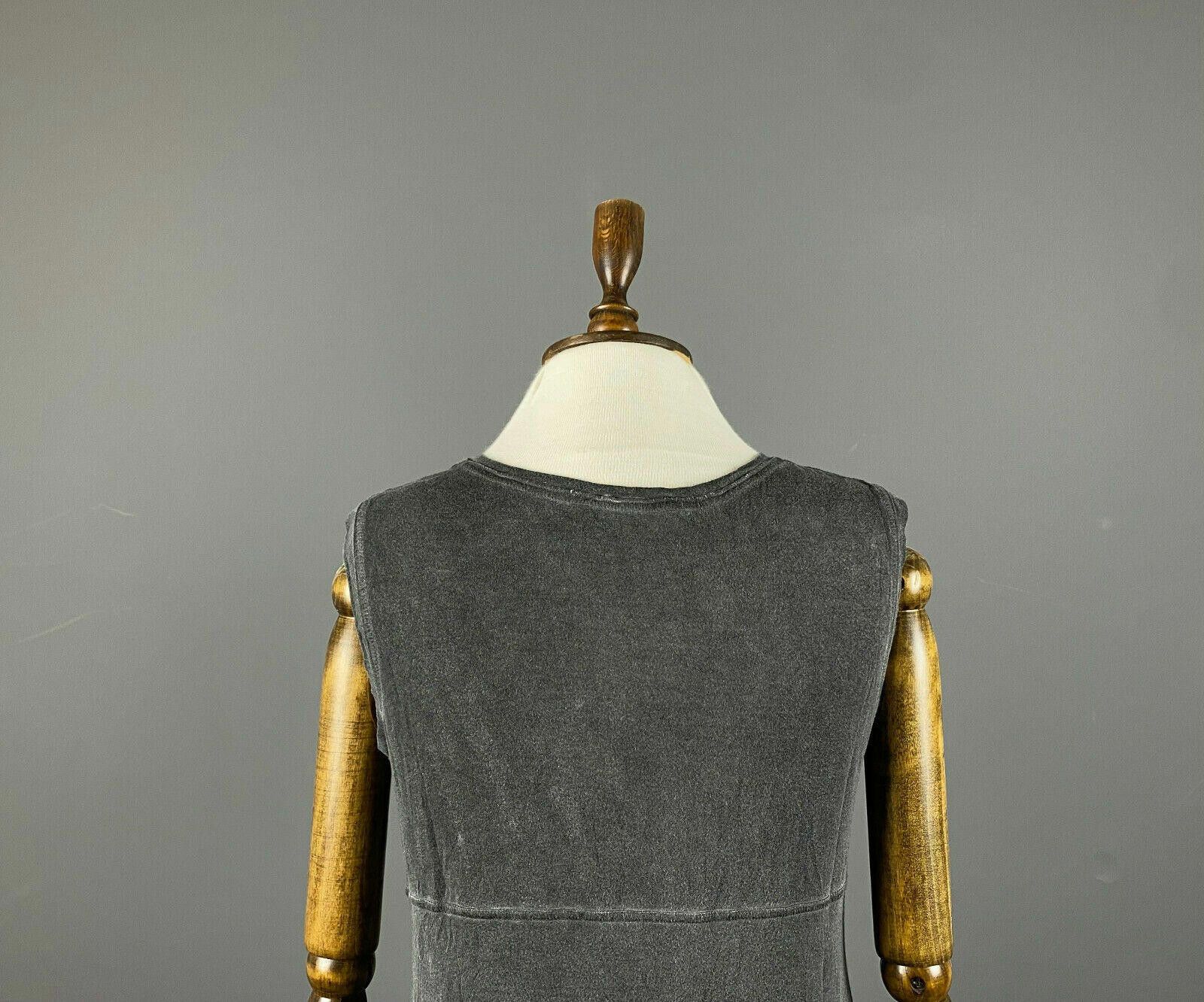 Designer Elisa Cavaletti Club Grey Lagenlook Tank Midi Dress Size M Size M / US 6-8 / IT 42-44 - 6 Thumbnail