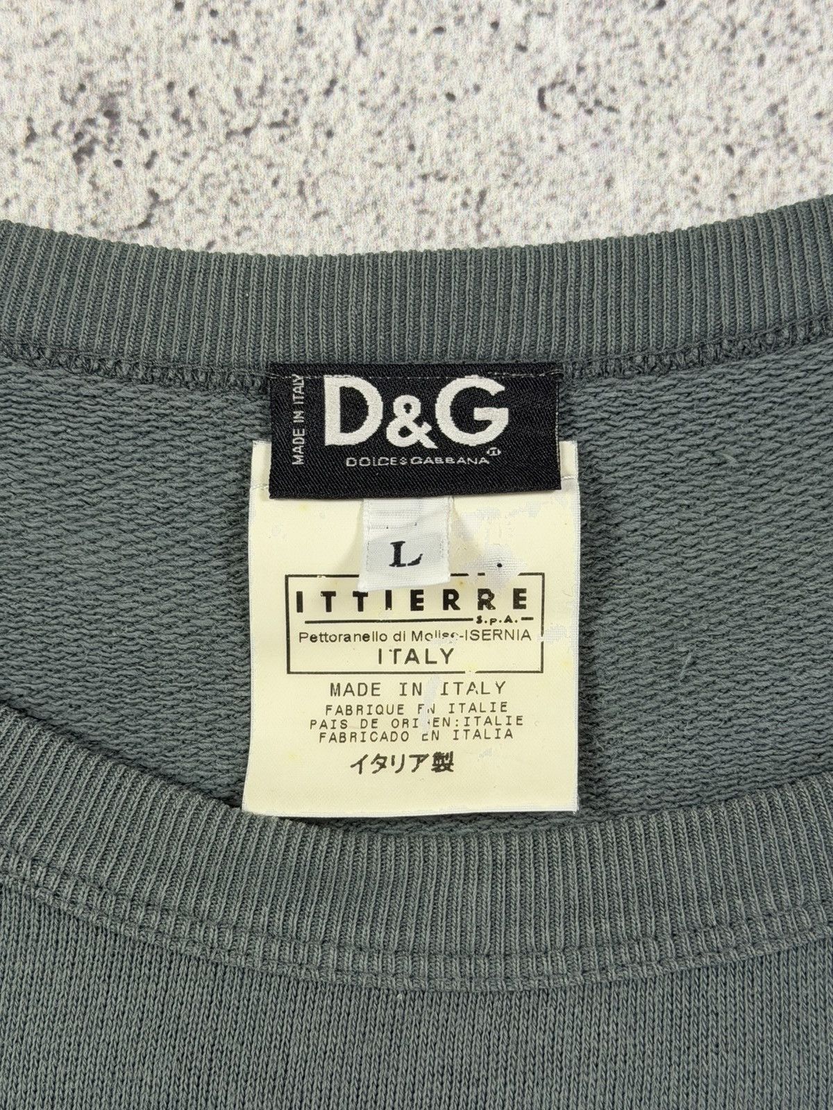 Dolce & Gabbana Vintage Y2K D&G Dolce Gabbana Big Logo Sweatshirt L Size L / US 10 / IT 46 - 9 Thumbnail