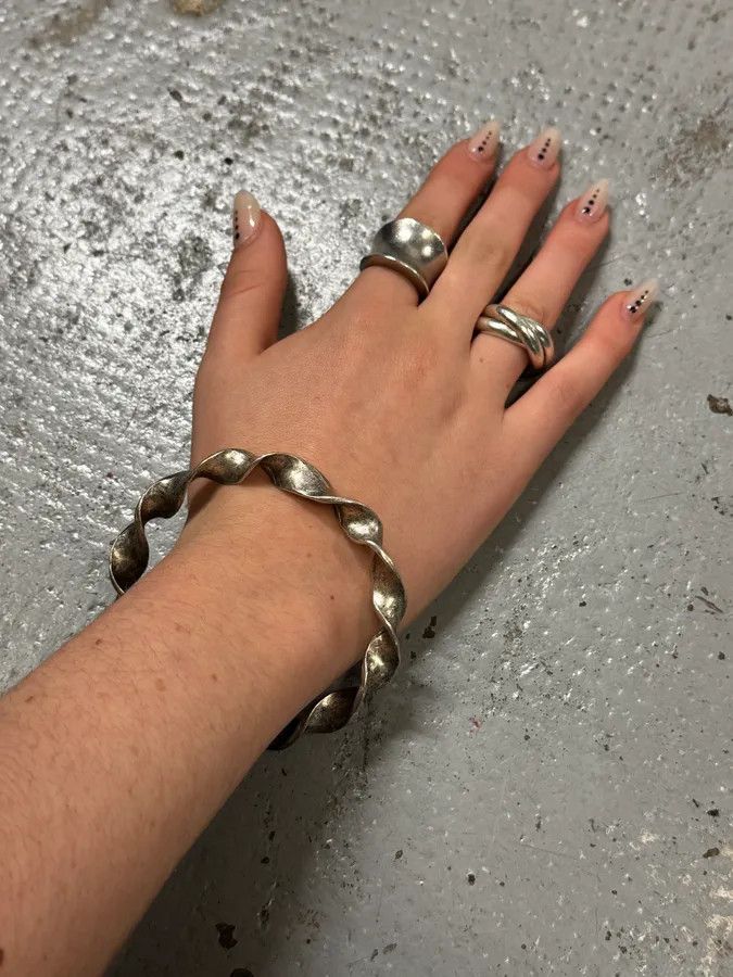 Vintage Archive Jonc Grey Ethnic Bracelet Size ONE SIZE - 2 Thumbnail