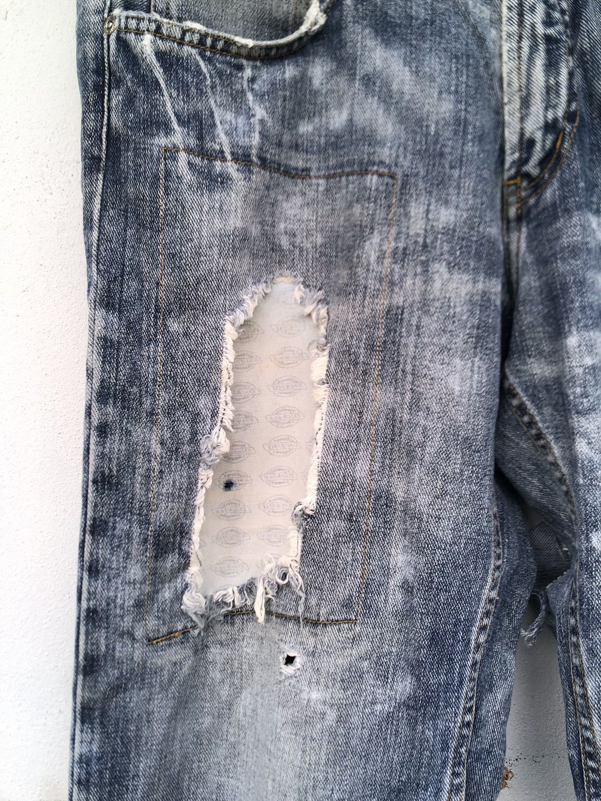 Dickies 🔥Distressed Dickies Denim Panst Size US 33 - 3 Thumbnail