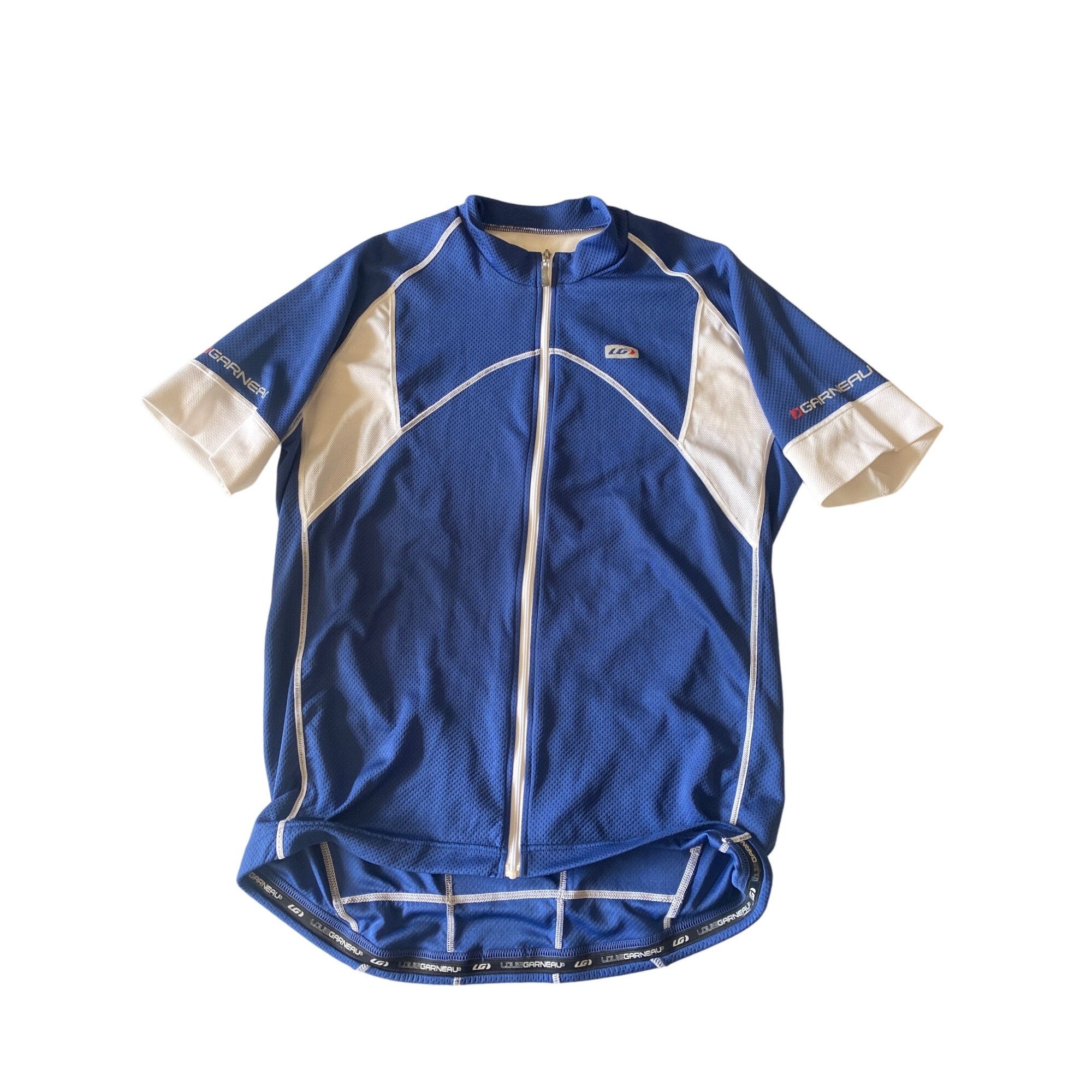 Other Louis Garneau Cycling Jersey Men’s XL Blue/White Full Zip Sh Size US XL / EU 56 / 4 - 10 Thumbnail