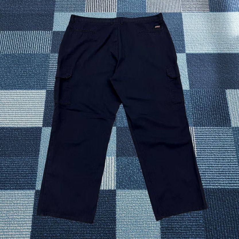 Dickies Dickies GP3038DN Mens 42x30 Cargo Pants Work Pant Relaxed Straight Twill Canvas Blue Cargo Pockets Size US 42 / EU 58 - 1 Thumbnail