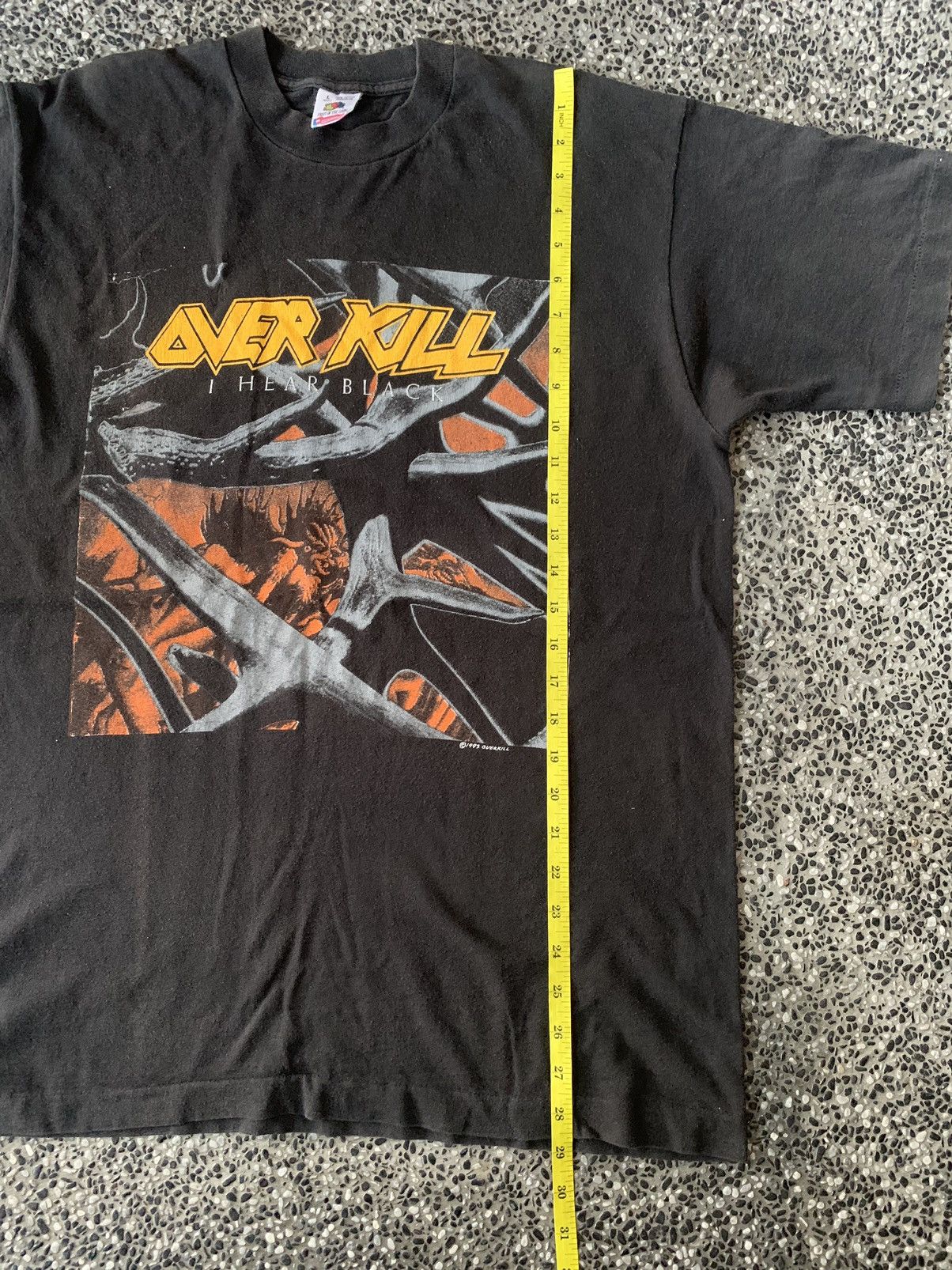 Band Tees × Vintage Vintage 90s Overkill Tour Band T shirt Size US L / EU 52-54 / 3 - 10 Thumbnail
