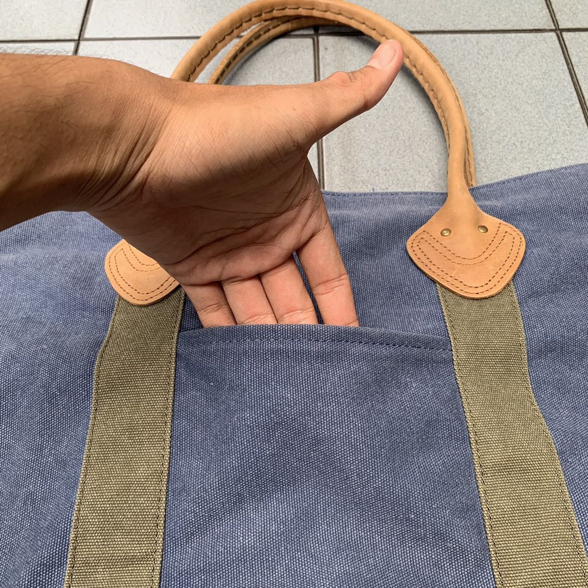 L.L. Bean Genuine LL BEAN Boat Tote Bag Full Grain Leather vintage Size ONE SIZE - 2 Thumbnail