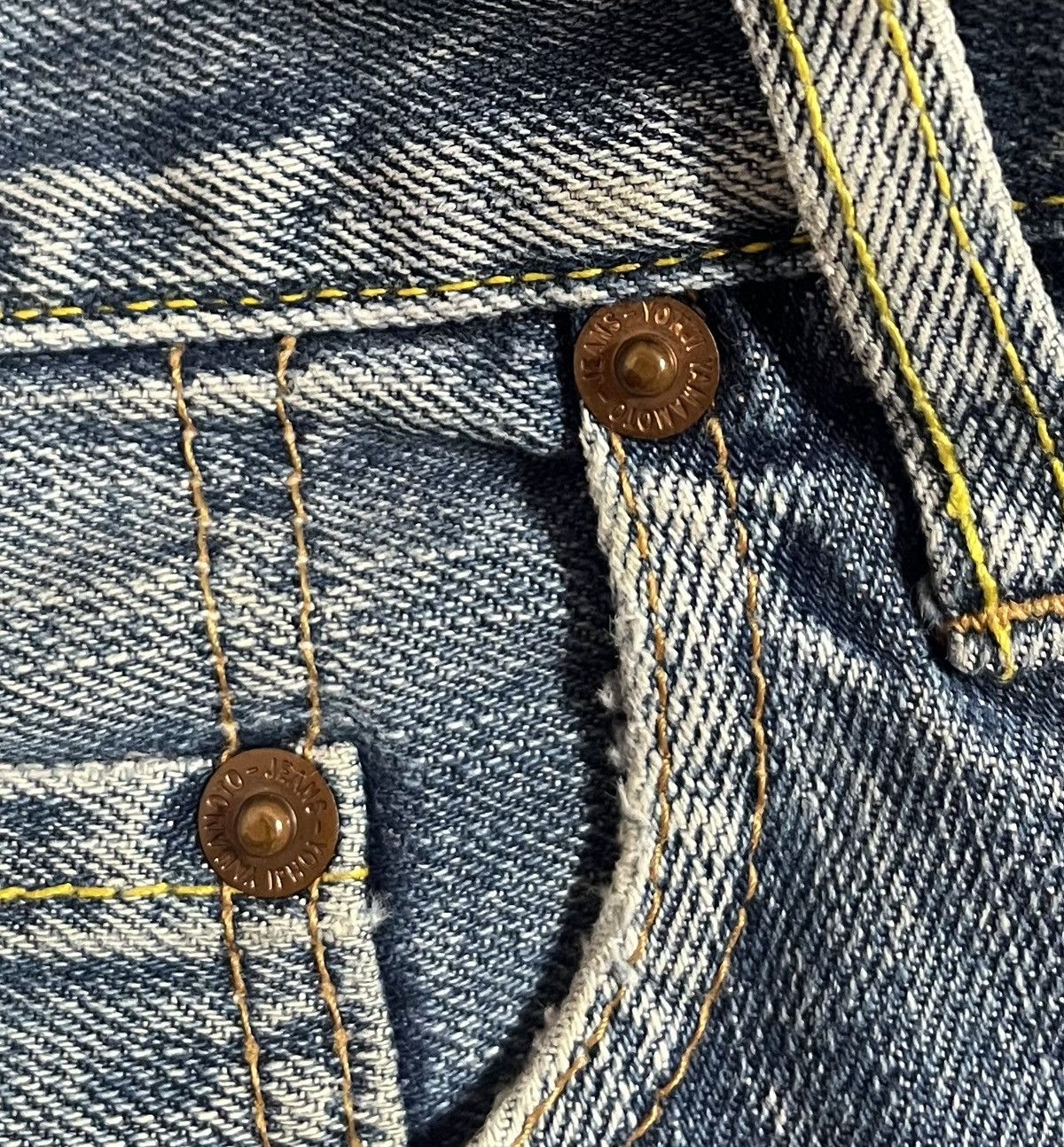Yohji Yamamoto *FINAL DROP* Yohji yamamoto contrast straight selvedge jeans Size US 32 / EU 48 - 4 Thumbnail