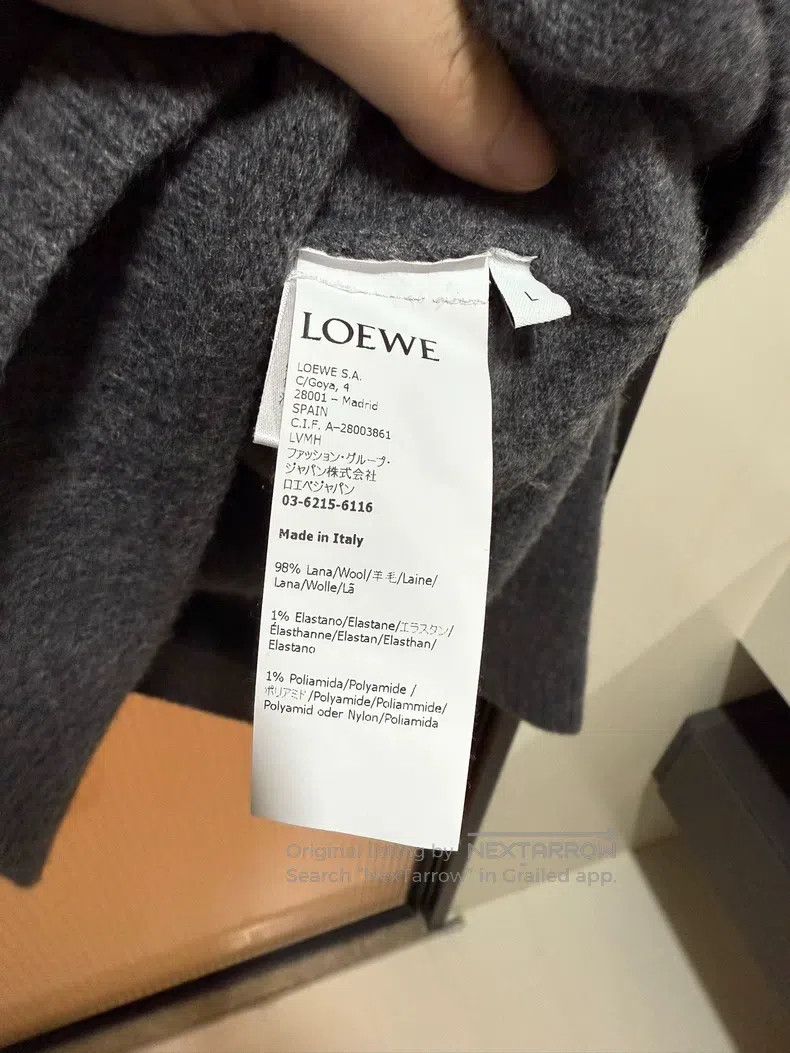 Loewe Loewe Gray wool sweater Size L / US 10 / IT 46 - 6 Thumbnail