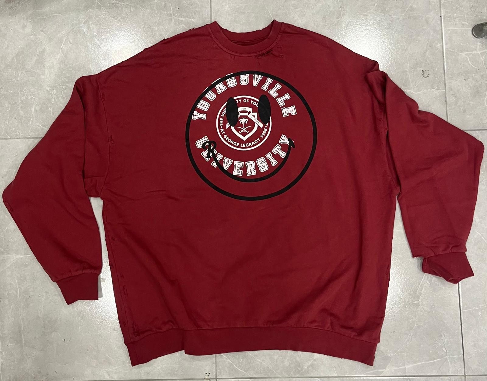 Raf Simons RAF SIMONS COLLEGE SMILEY SWEATSHIRT Size US L / EU 52-54 / 3 - 2 Thumbnail
