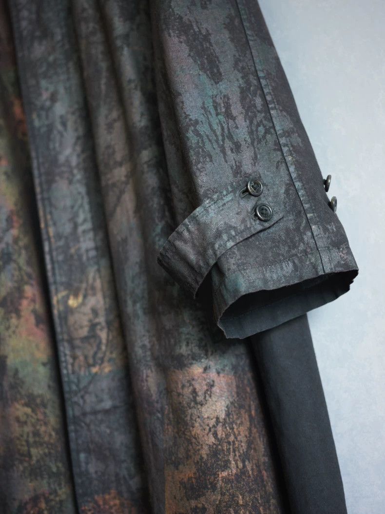 Yohji Yamamoto Yohji Yamamoto 80SS Painted Hidden Button Coat 2504-Nextarr Size US S / EU 44-46 / 1 - 6 Thumbnail