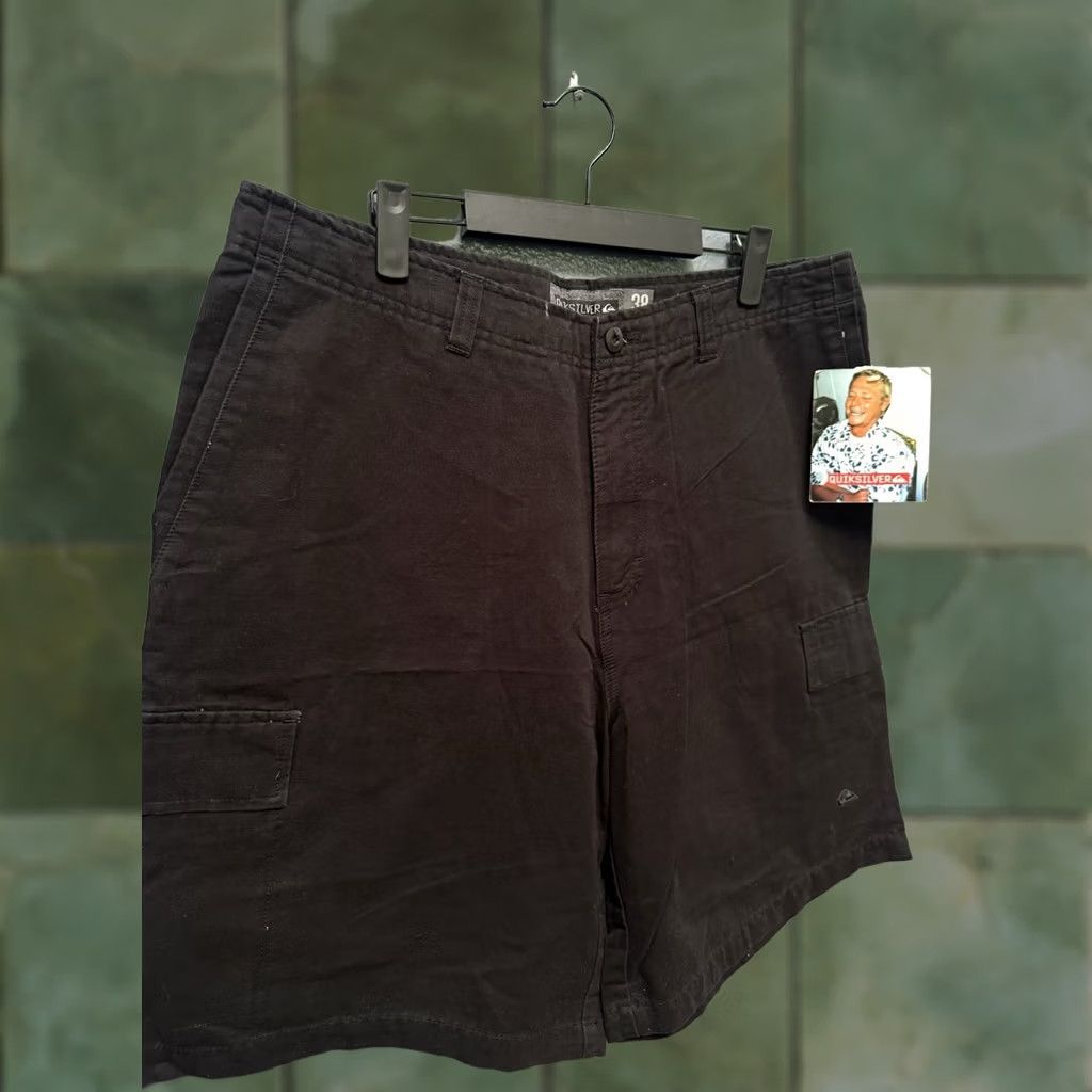 Quiksilver Brand New Quiksilver Vintage Y2K Cargo Shorts Men 38 Regular Black Baggy Size US 38 / EU 54 - 1 Thumbnail