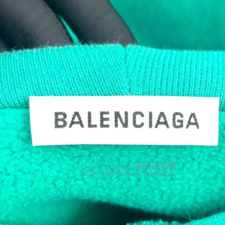 Balenciaga Balenciaga Lake Green Letter Logo Hoodie Size US L / EU 52-54 / 3 - 4 Thumbnail