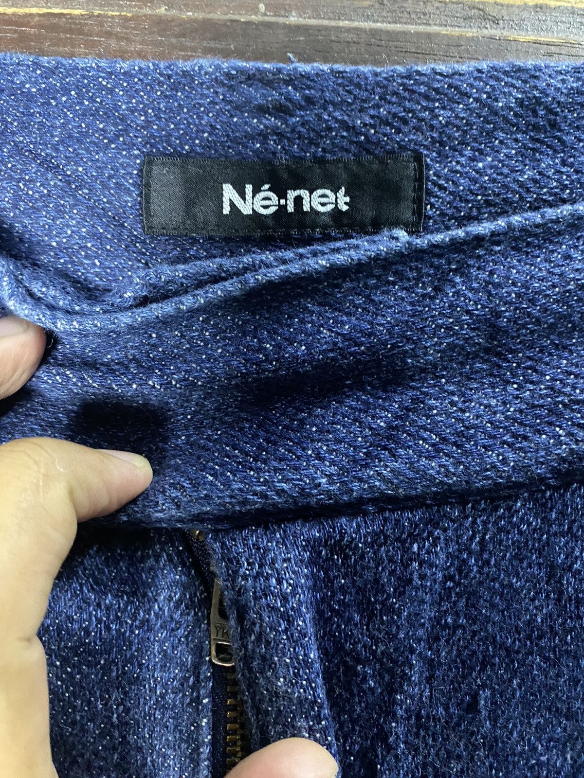 Issey Miyake Rare Ne-Net Designer By Issey Miyake Crop Jeans Size 28" / US 6 / IT 42 - 8 Thumbnail