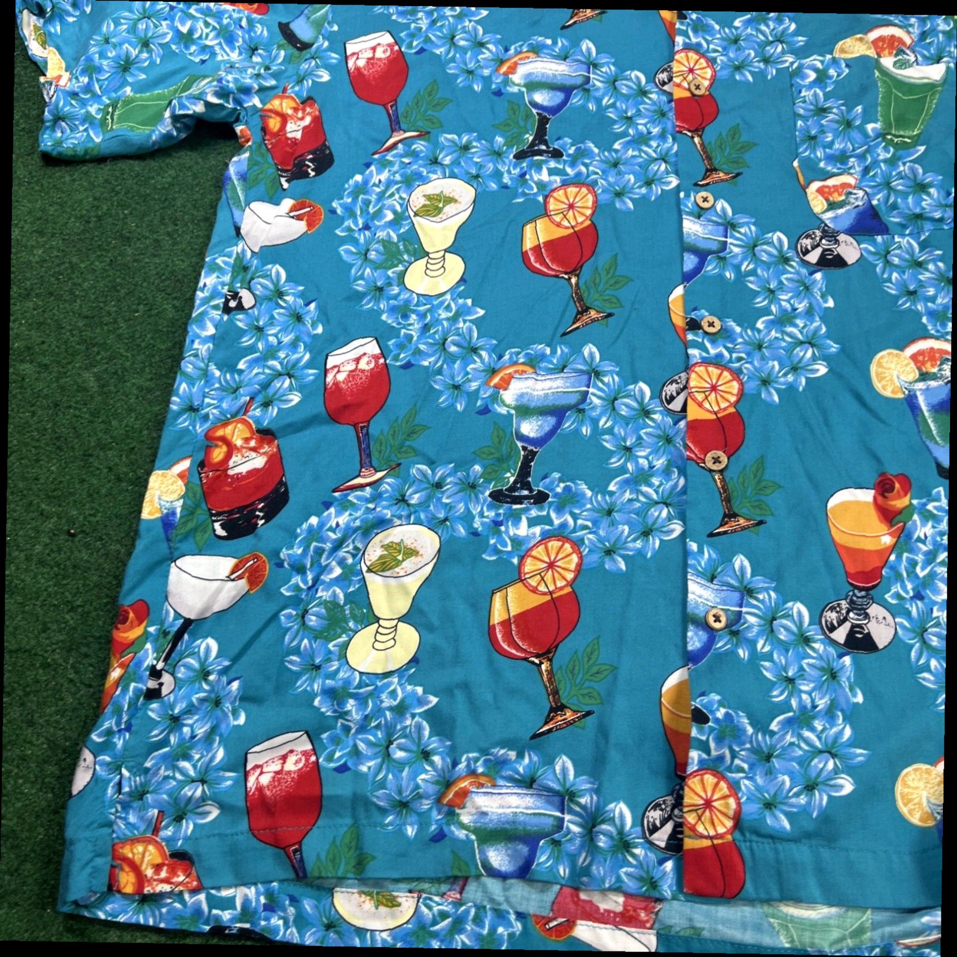Cherokee Cherokee Waikiki Wear Hawaiian Button Up Down Shirt Surf 100% Rayon Large Size US L / EU 52-54 / 3 - 2 Thumbnail