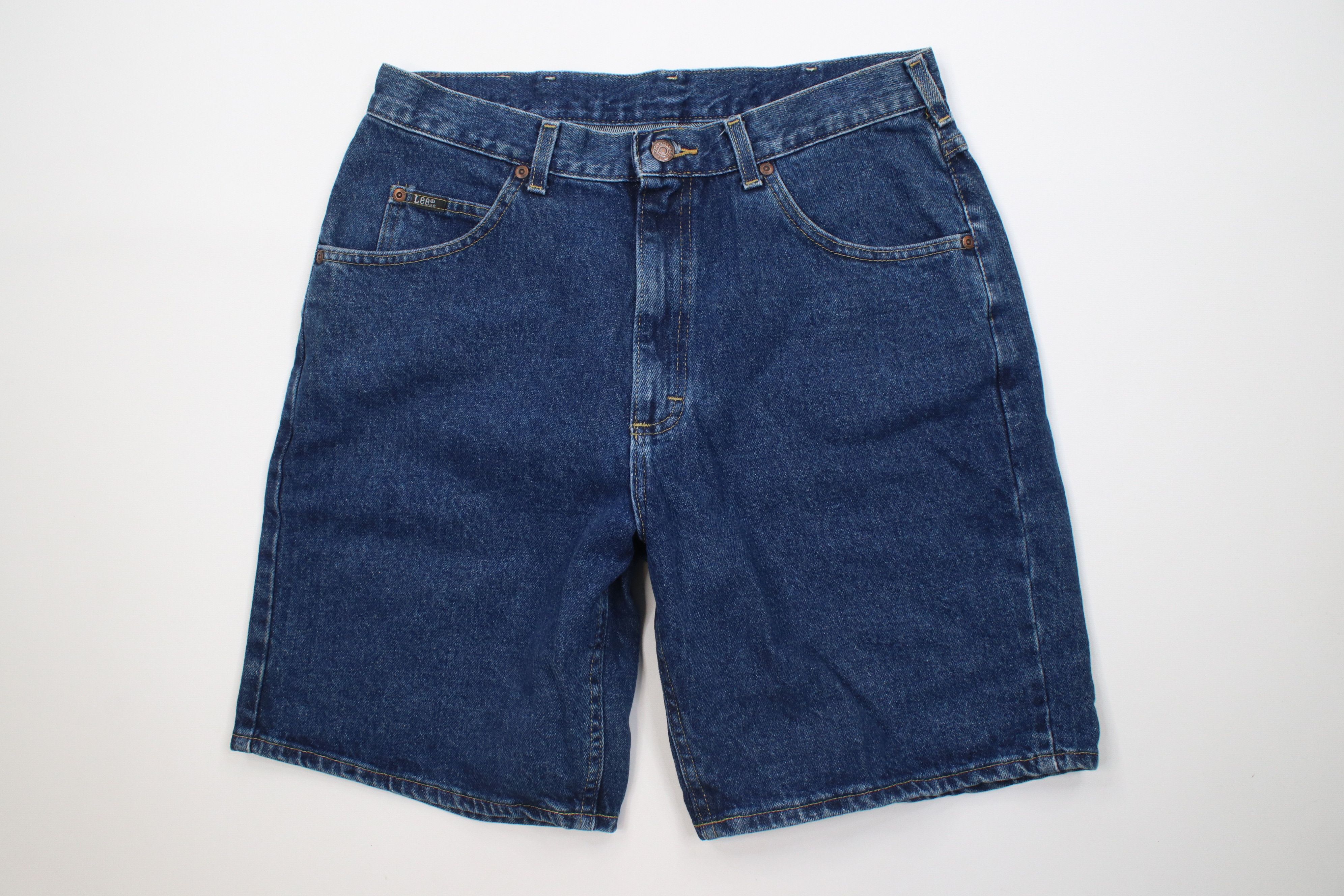 Lee Vintage 90s Lee Fit Denim Jean Shorts Jorts Blue Cotton Size US 34 / EU 50 - 1 Thumbnail