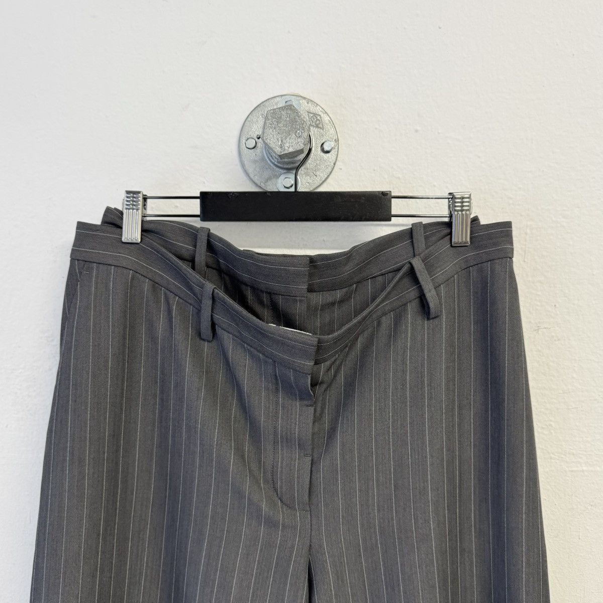 Acne Studios ACNE STUDIOS AW24 Plave Pinstripe Wide Leg Pants Size US 31 - 3 Thumbnail