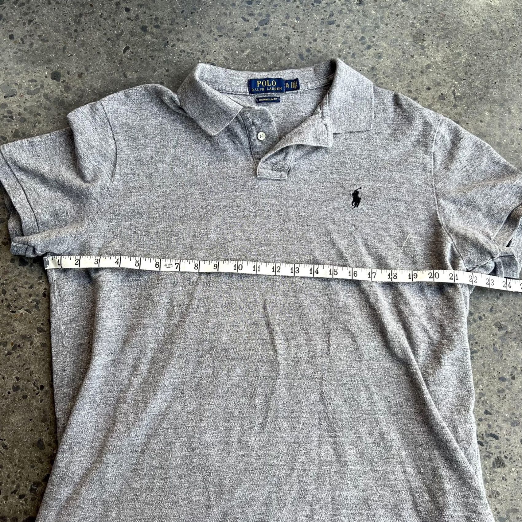 Polo Ralph Lauren Polo Ralph Lauren Polo Shirt Mens XL Gray Custom Slim Fit Pony Logo Casual Size US XL / EU 56 / 4 - 6 Thumbnail