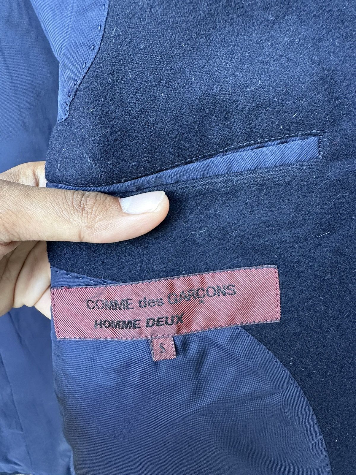 Comme des Garcons 👹AD1988 Comme Des Garcons Homme Deux Wool Blazer Jacket Size US S / EU 44-46 / 1 - 12 Thumbnail