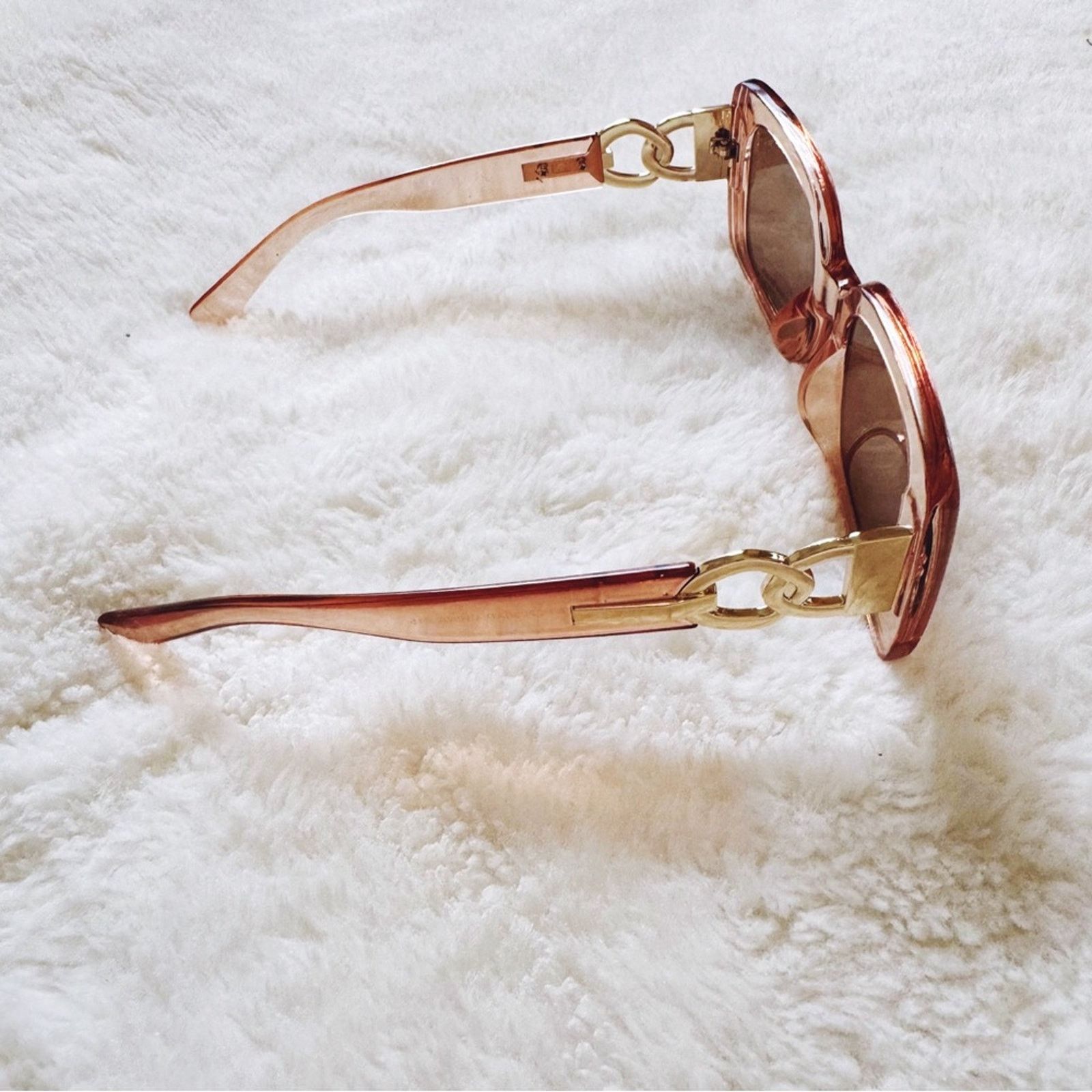 Other Camille Clear Coral Oversized Square Sunglasses Size ONE SIZE - 5 Thumbnail