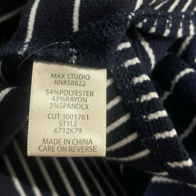 Other Max Studio Striped Pique Bell Sleeve Blouse SZ M Career Chic Size M / US 6-8 / IT 42-44 - 4 Thumbnail