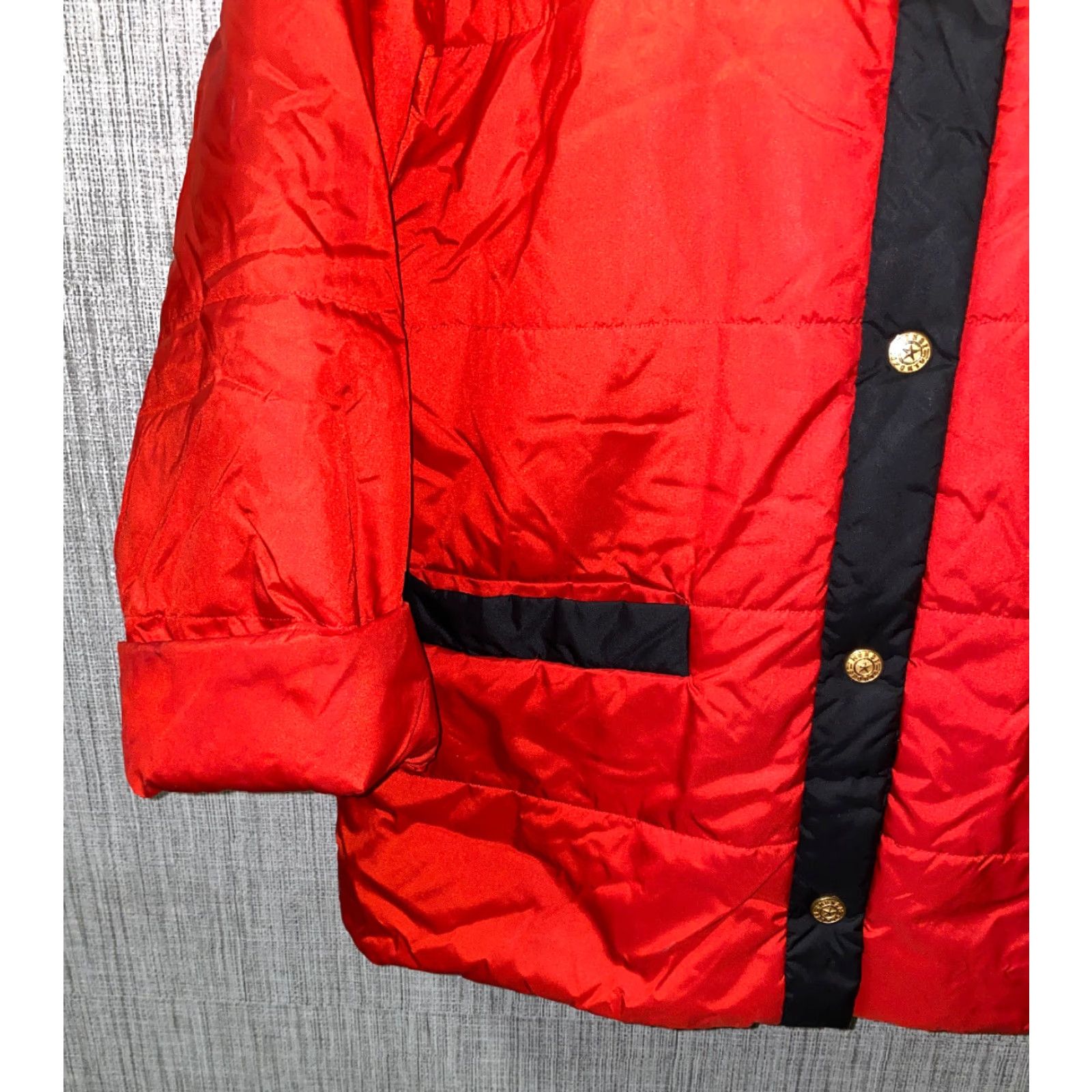 Vintage VINTAGE Mondi Sports Jacket Womens Red/Black Snap Button Front 24.5In Armpit XL Black Red Sports Womens Size XL / US 12-14 / IT 48-50 - 3 Thumbnail