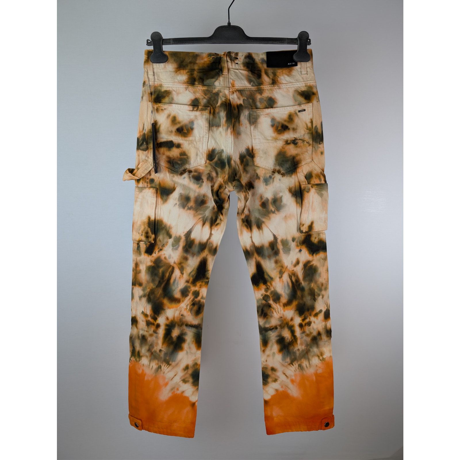 Amiri o1rshd1 Tie Dye Carpenter Pants in Khaki Size US 31 - 12 Thumbnail
