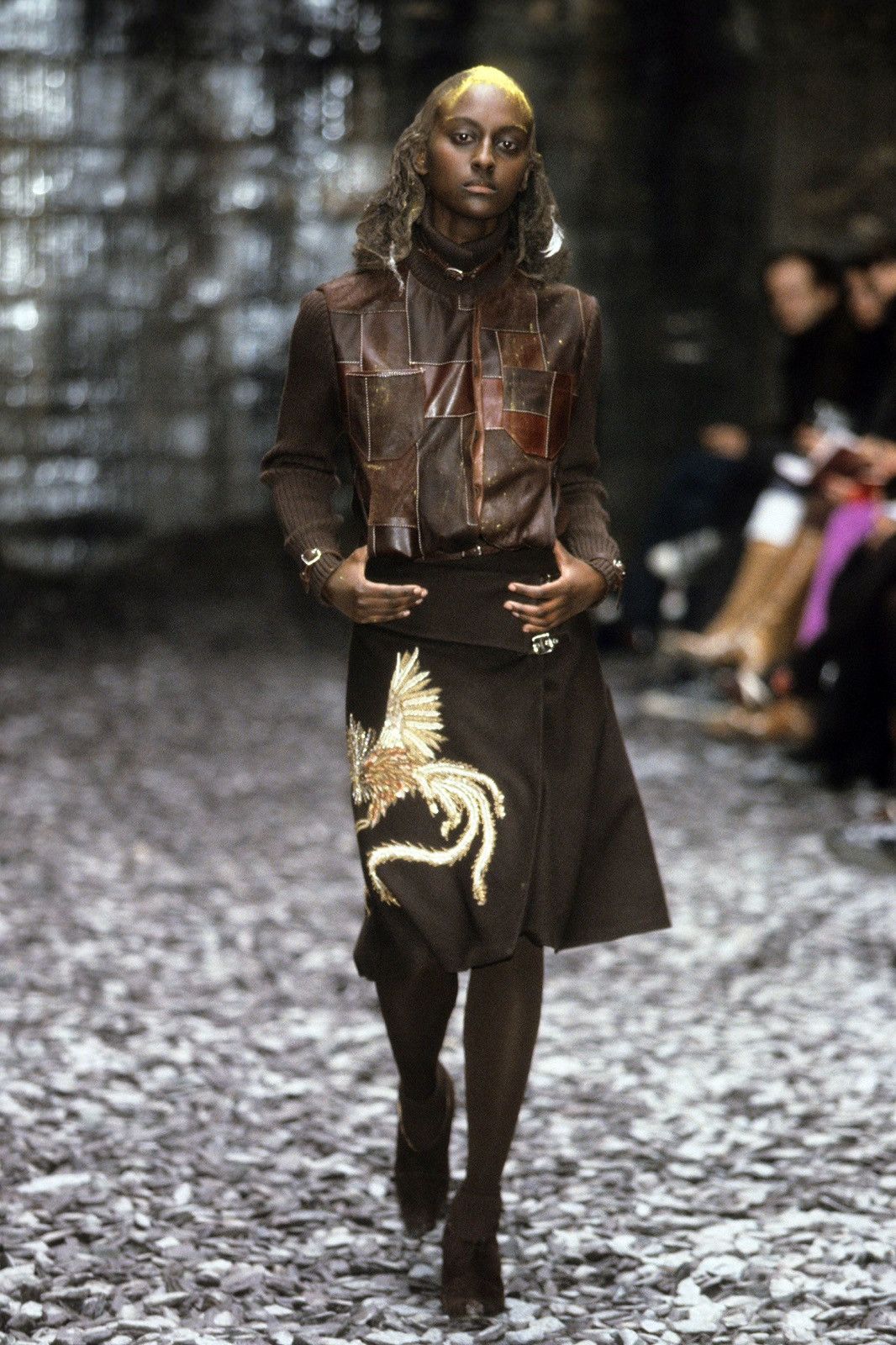 Alexander McQueen Alexander McQueen AW00 Leather Patchwork Knit Jacket Size M / US 6-8 / IT 42-44 - 12 Thumbnail