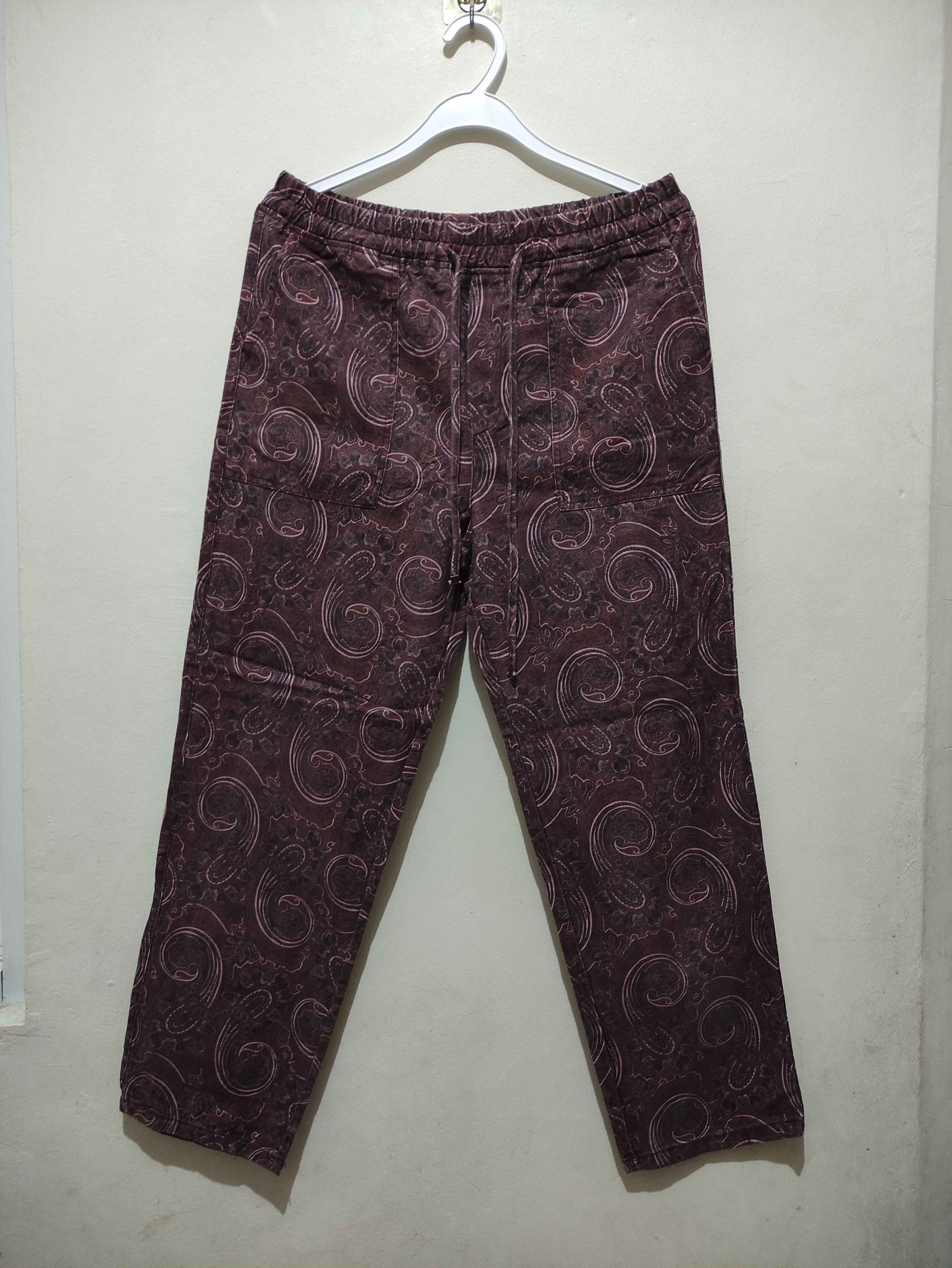 Zara Zara drawstring Paisley pants Size US 32 / EU 48 - 1 Thumbnail