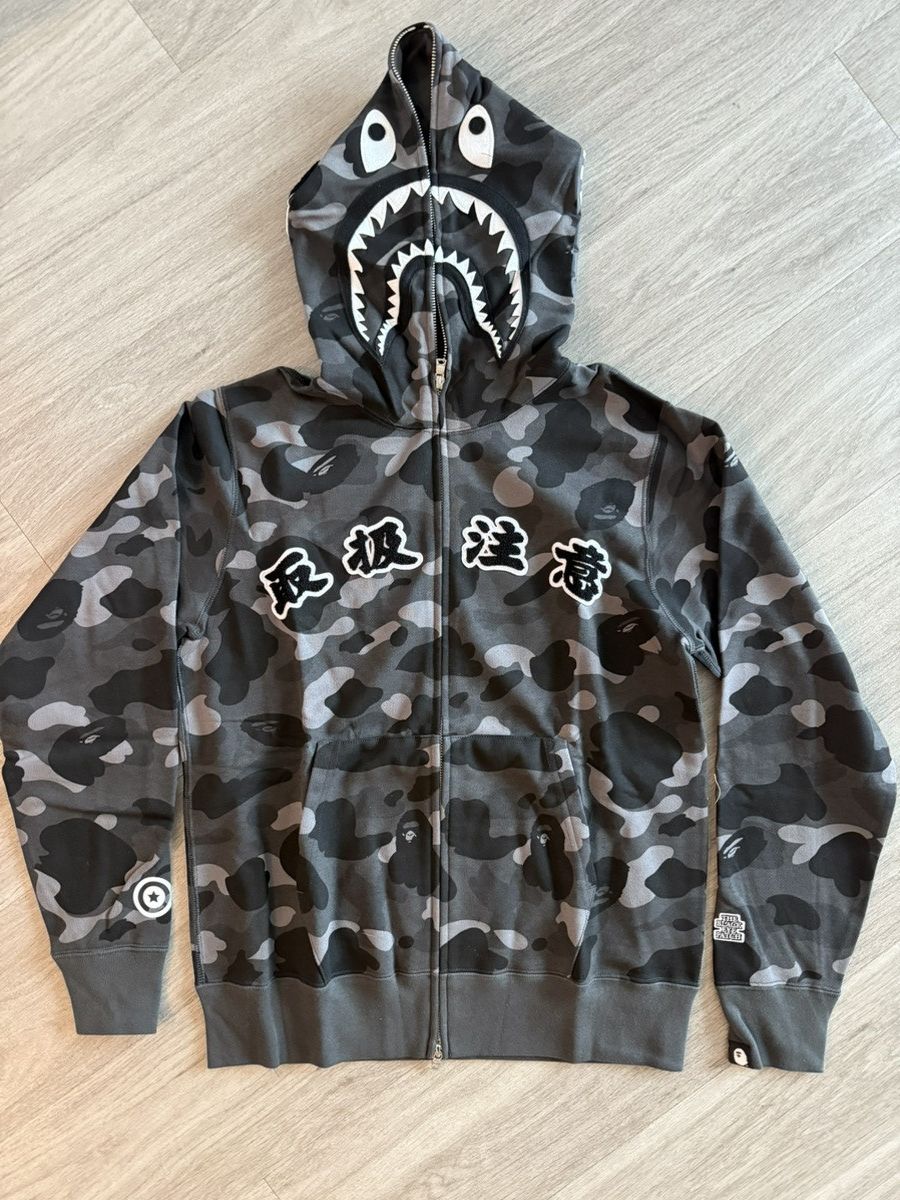 Bape Bape Black Eye Patch Shark Full Zip Size US M / EU 48-50 / 2 - 1 Thumbnail