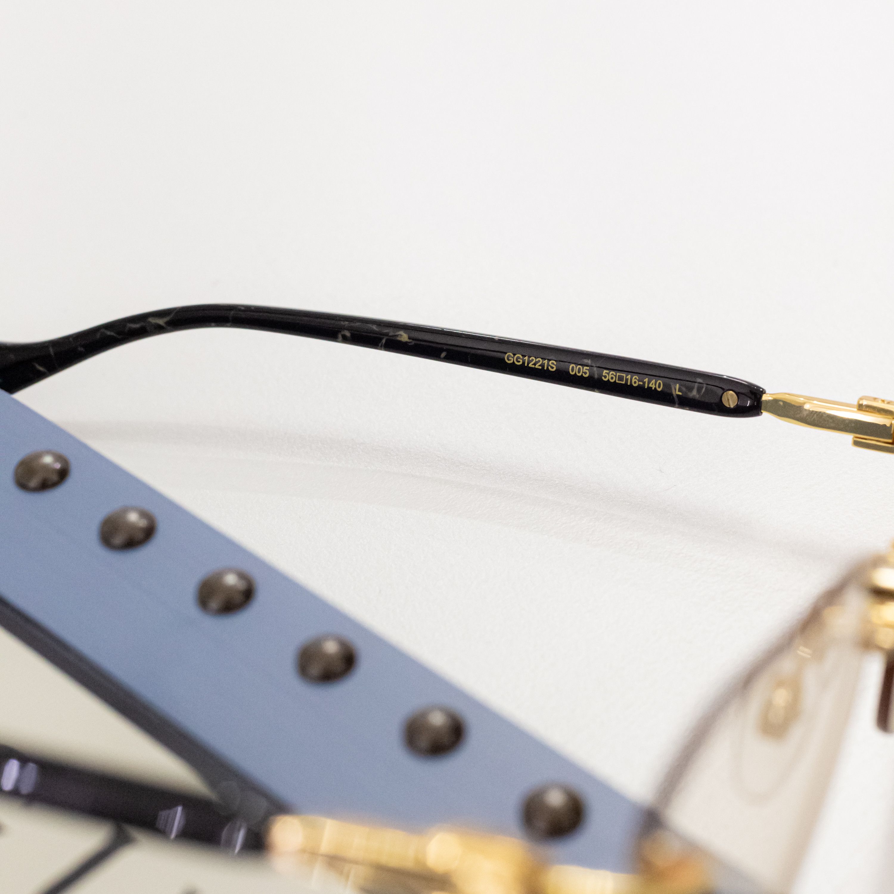 Gucci GUCCI GG1221S 005 Sunglasses GOLD Size ONE SIZE - 2 Thumbnail