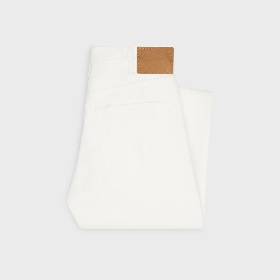 Celine o1loc1c1124 Pants in White Size 36" / US 14 / IT 50 - 2 Thumbnail