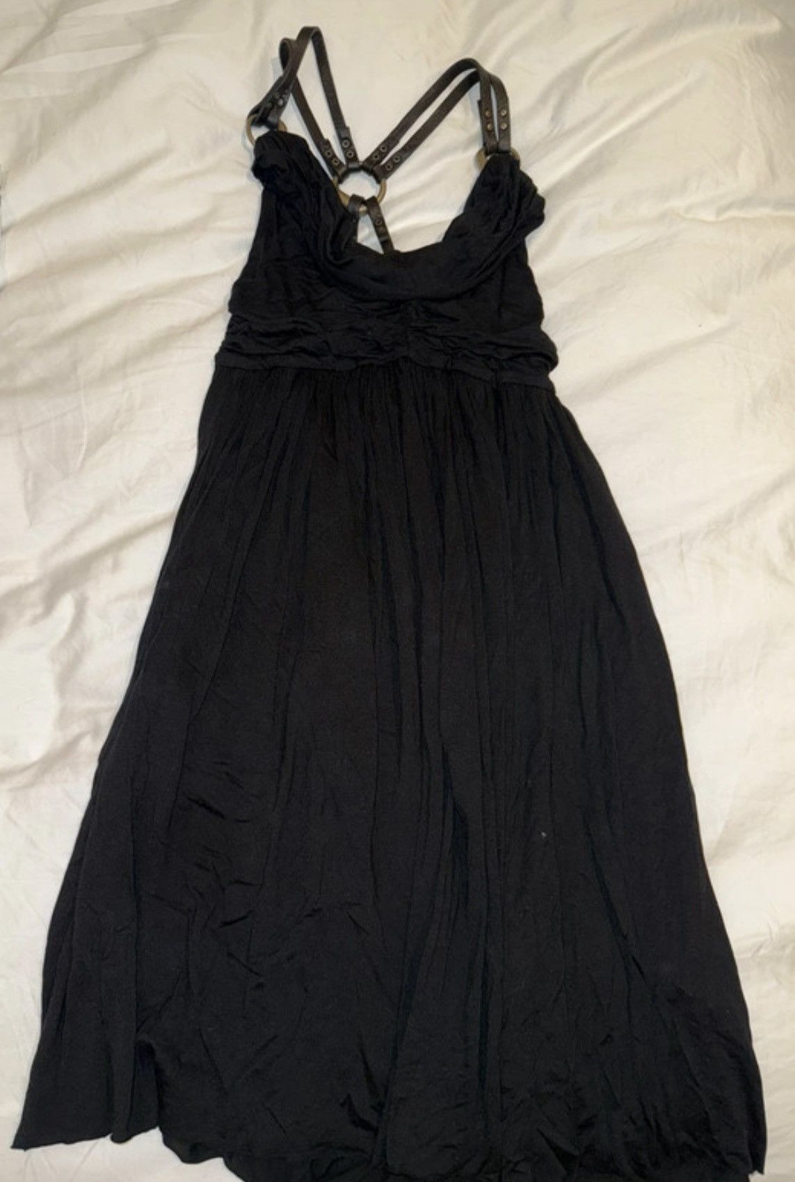 Allsaints Rare AllSaints Spitalfields Harness Dress Leather Straps Size S / US 4 / IT 40 - 6 Thumbnail