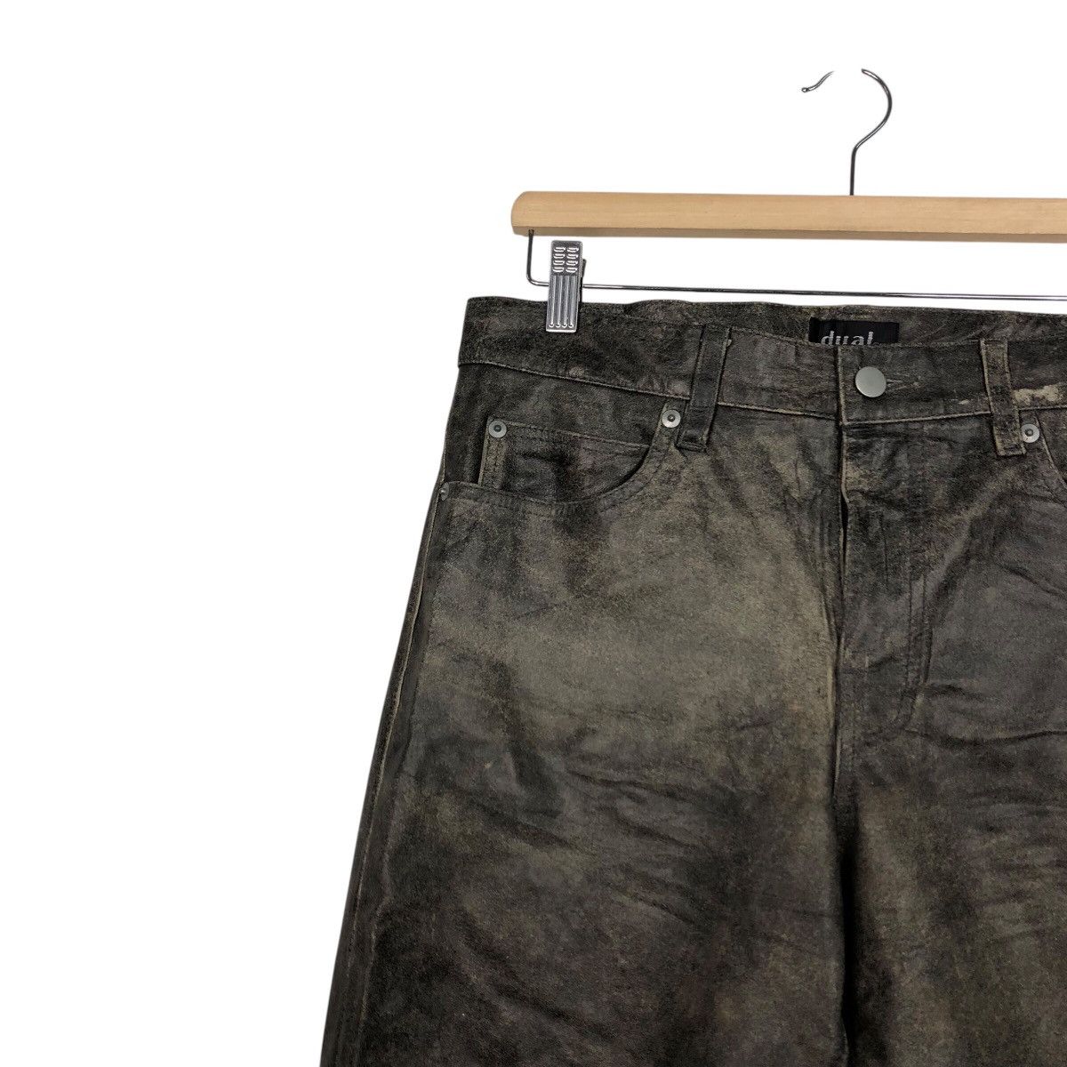 Japanese Brand 📌Vintage Biker Racing Leather Pants Dual Issey Miyake Size US 32 / EU 48 - 8 Thumbnail